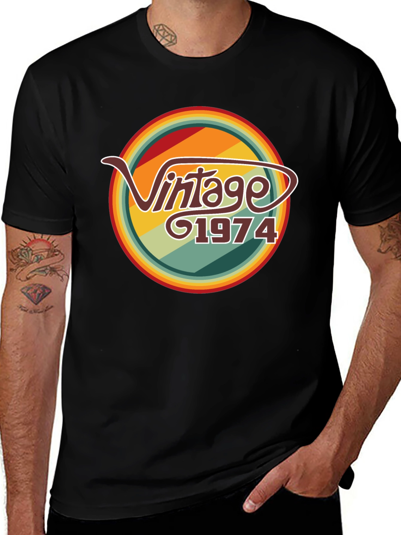 Variant 30 of Vintage 1974 Graphic Tee - Retro Birthday T-Shirt