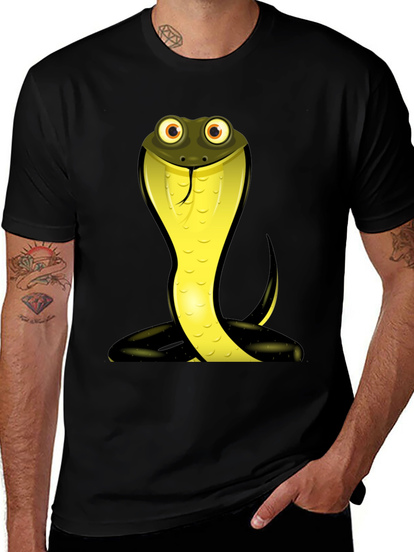 Variant 16 of Cartoon Cobra Snake T-Shirt - Unique Graphic Tee