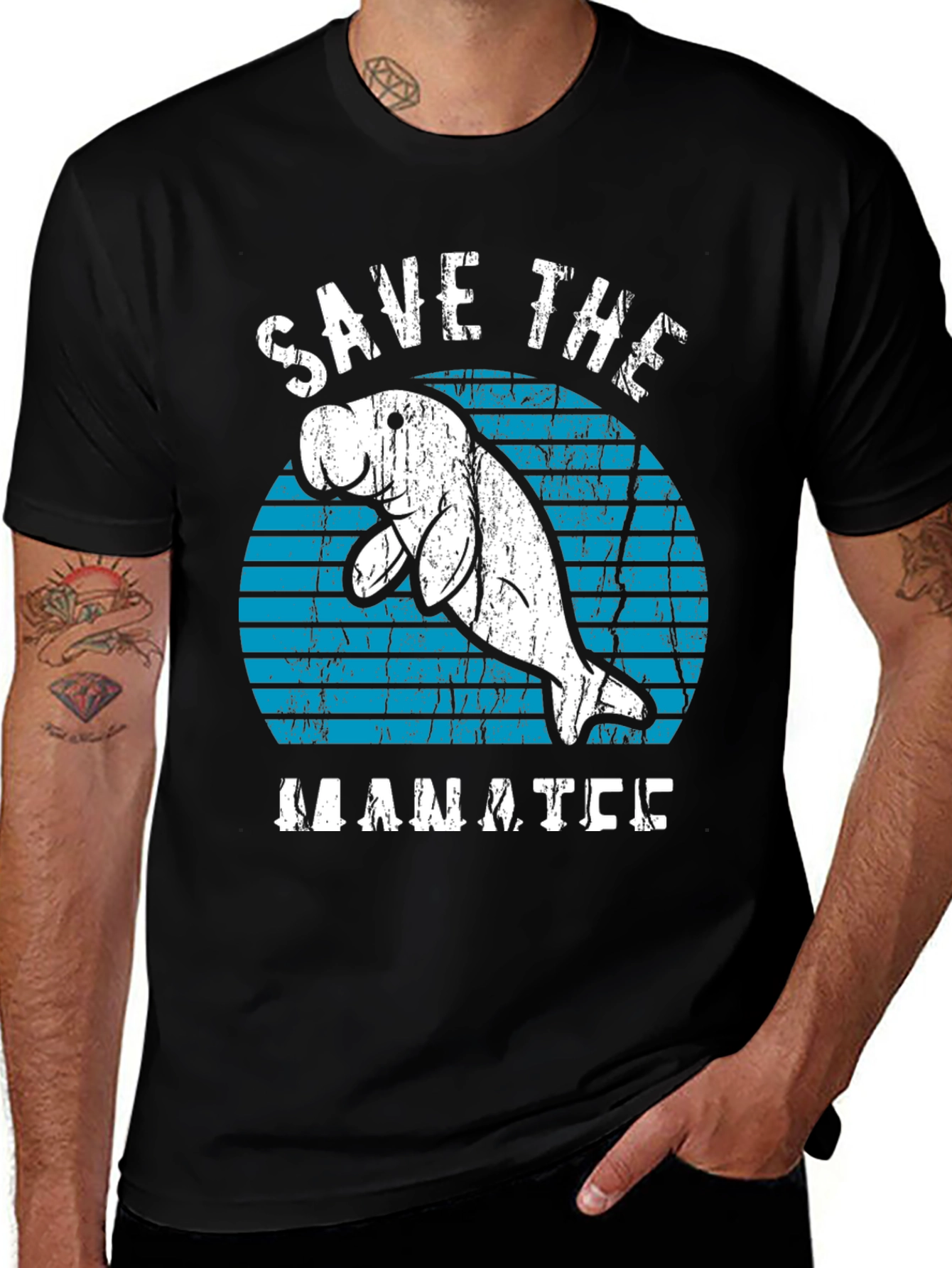 Variant 15 of Save the Manatee T-Shirt