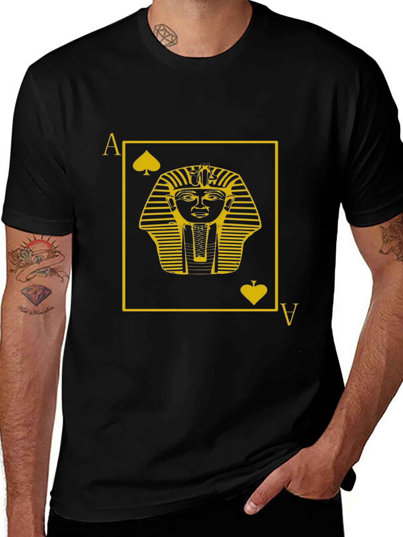 Variant 4 of Ace of Pharaohs Black T-Shirt