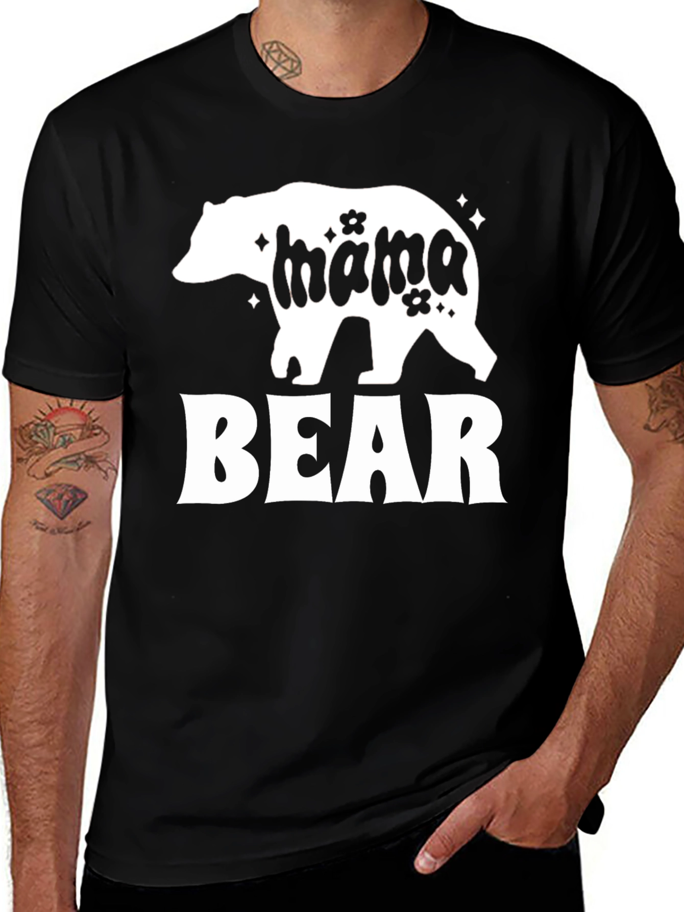 Mama Bear Graphic Tee - Cute Mother's Day Gift