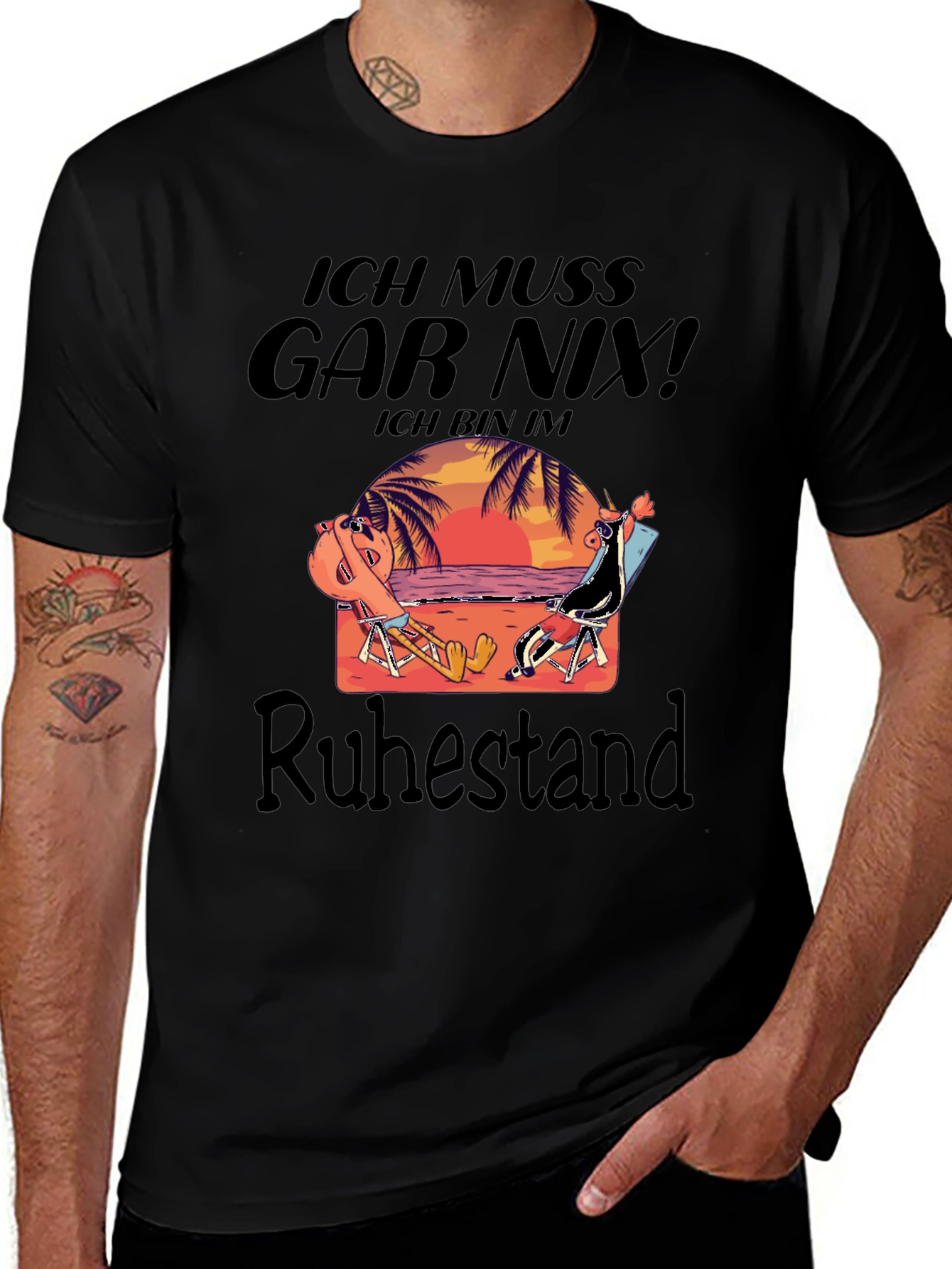 Variant 21 of Ich Muss Gar Nix Retirement Graphic Tee