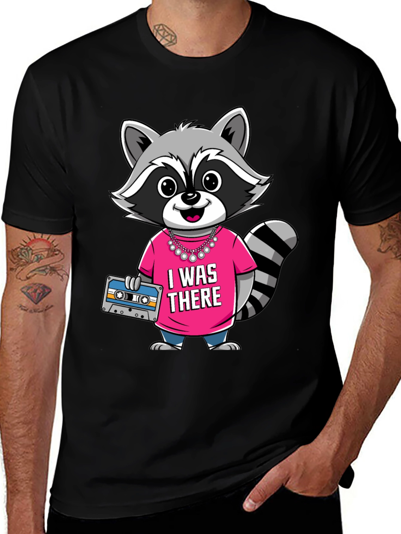 Variant 12 of Raccoon 'I Was There' Graphic Tee