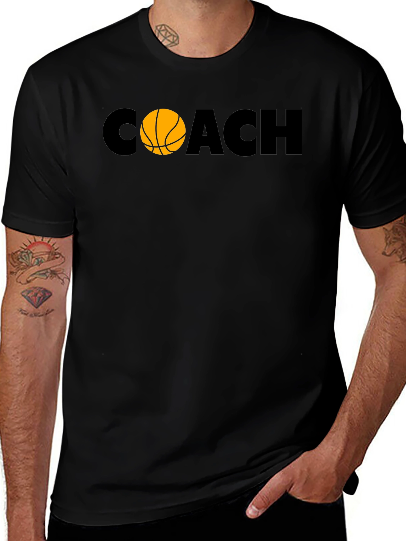 Variant 21 of Basketball Coach T-Shirt - Stylish Sports Apparel