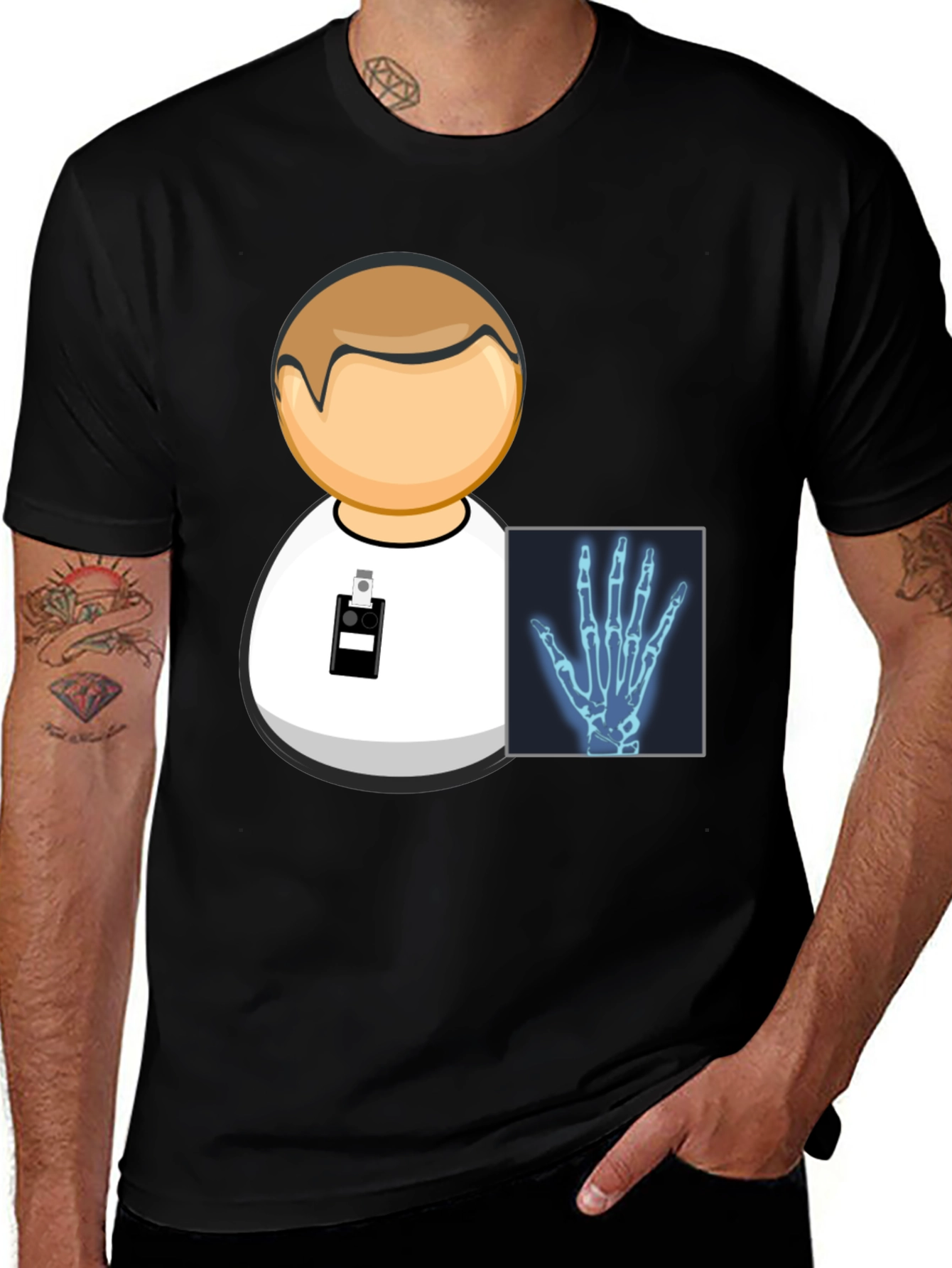 Radiology Icon Black T-Shirt