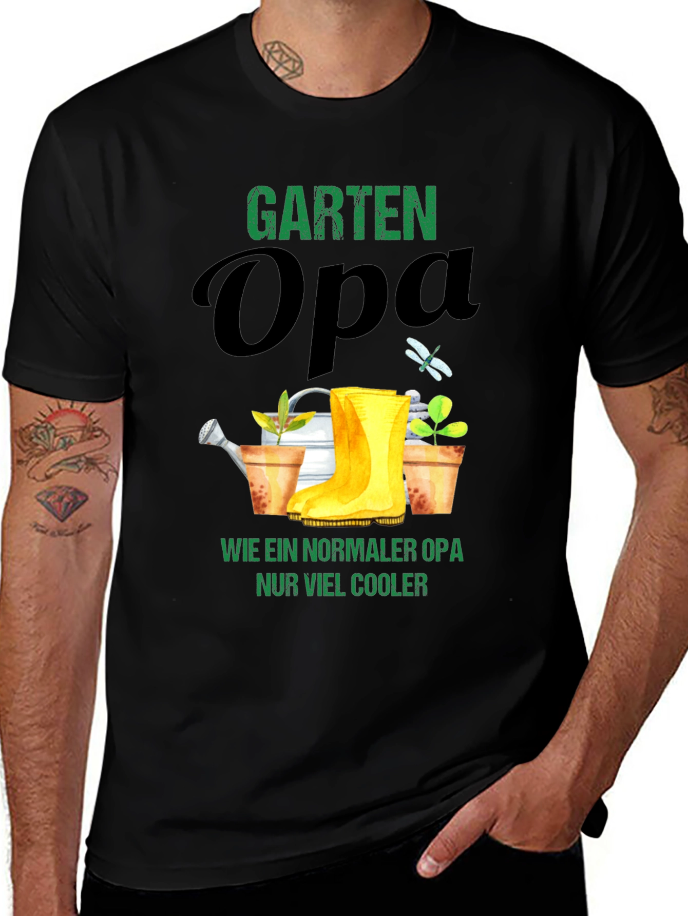 Garten Opa T-Shirt - Cool Grandpa Gardener Tee