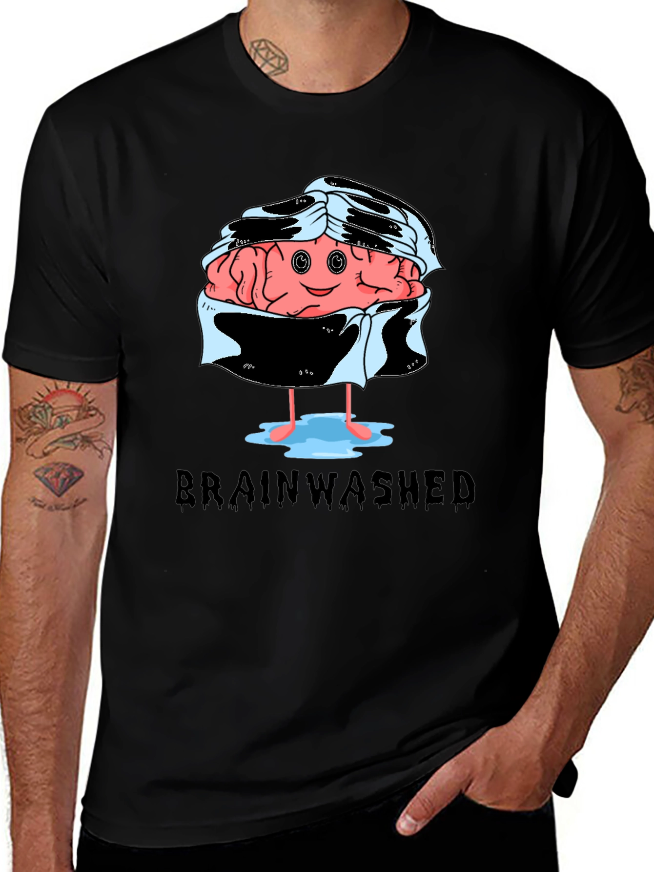 Variant 23 of Brainwashed Graphic T-Shirt - Unique Humor Tee
