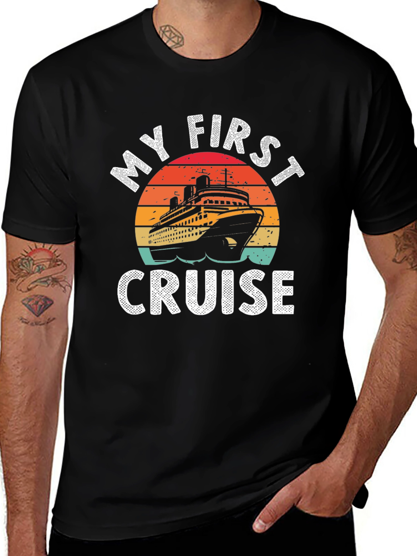 My First Cruise Retro Graphic Tee