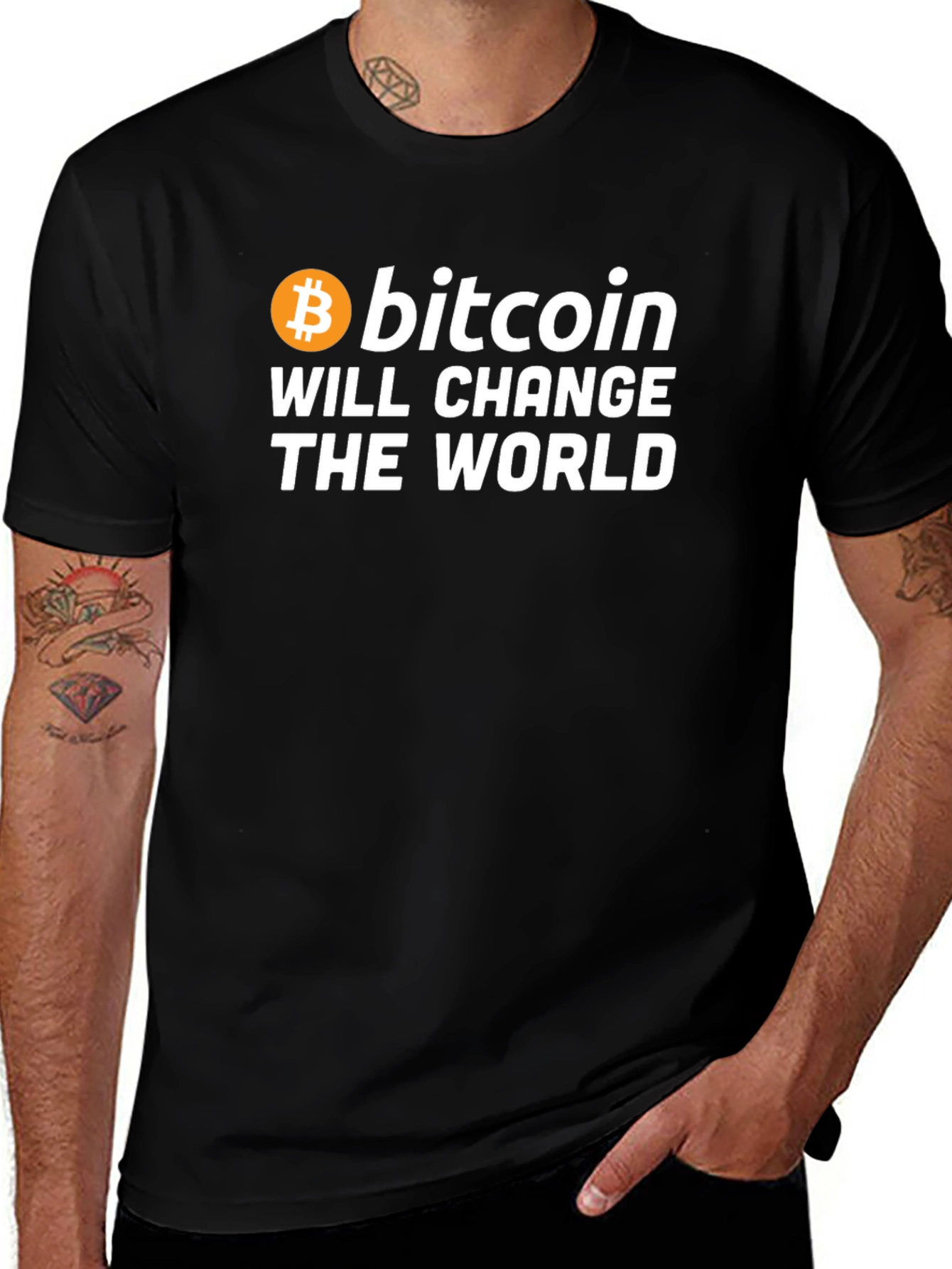 Variant 23 of Bitcoin Will Change The World Black T-Shirt