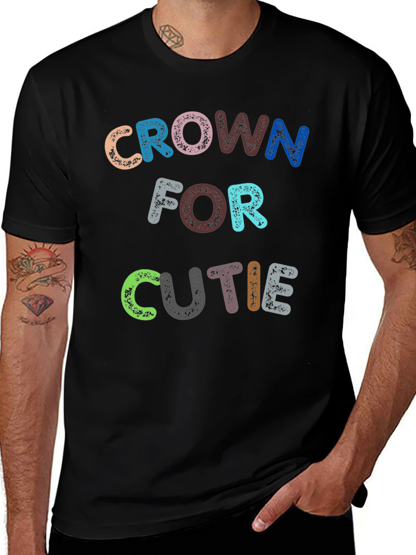 Variant 16 of Crown for Cutie Graphic Tee - Black