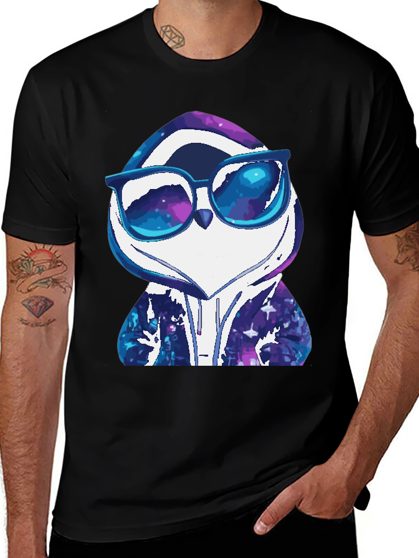 Variant 27 of Cool Penguin Galaxy Hoodie T-Shirt