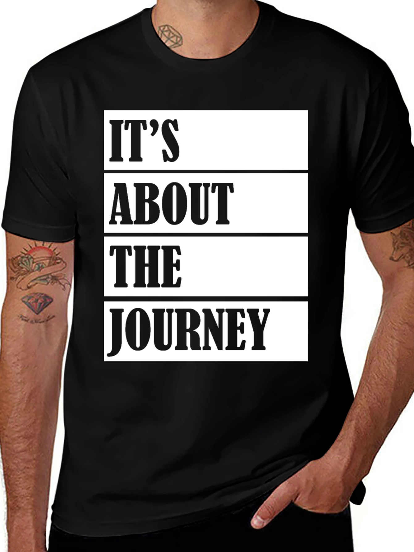 Journey Graphic Print Crew Neck T-Shirt