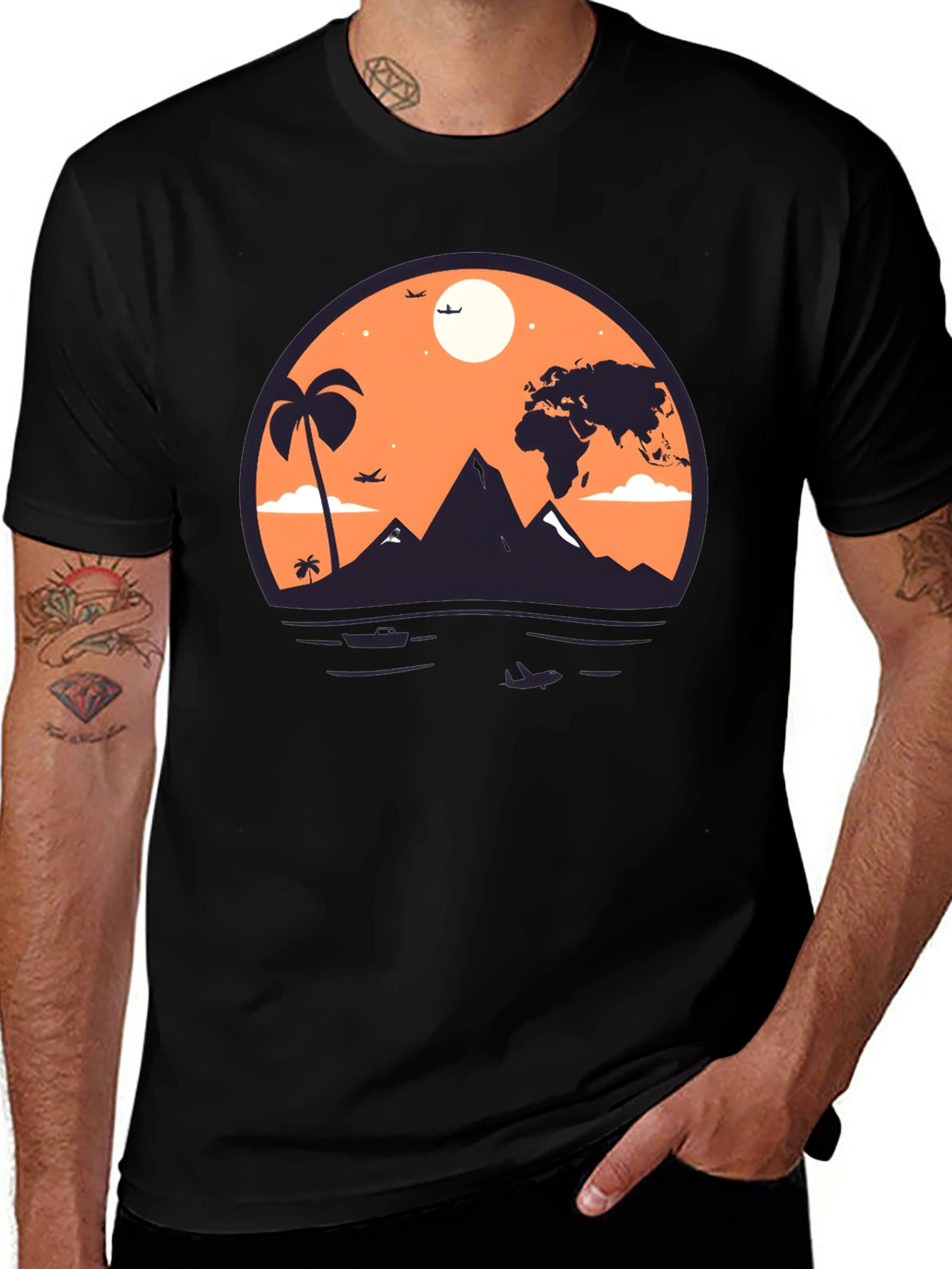 Global Adventure Black T-Shirt