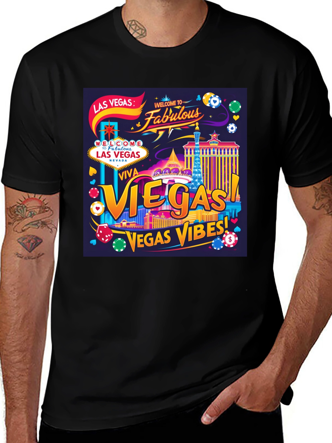 Vegas Vibes Graphic T-Shirt