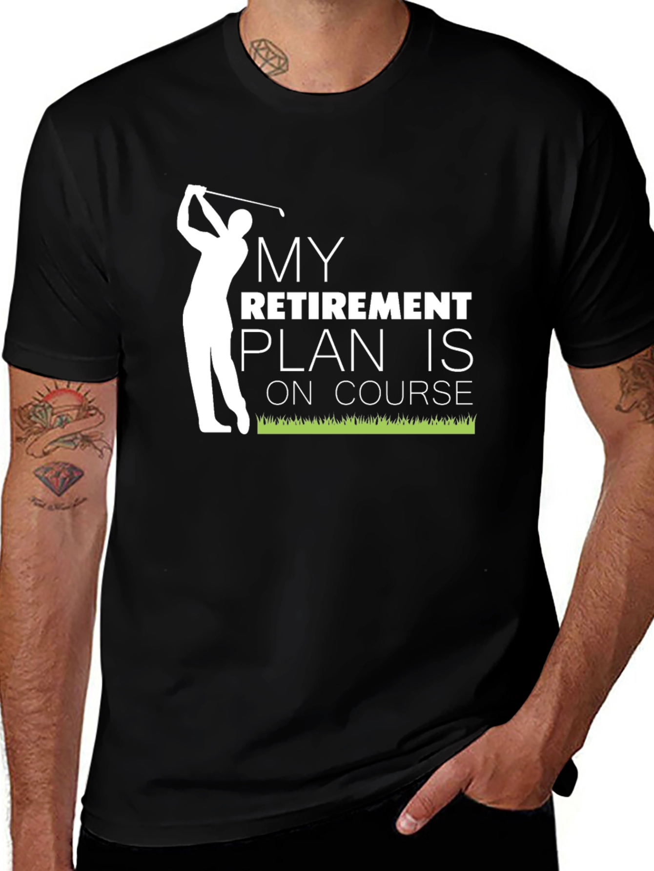 Variant 20 of Funny Retirement Golf T-Shirt - My Retirement Plan is On Course