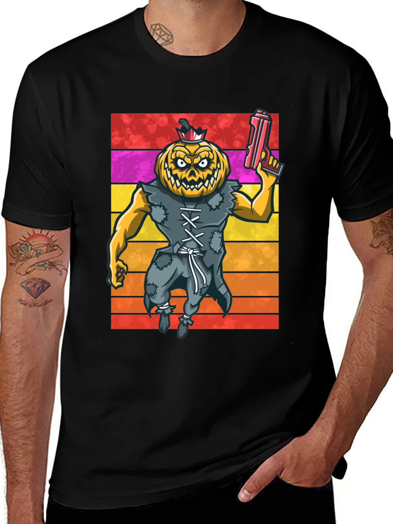 Pumpkin Monster Tee - Halloween Horror 