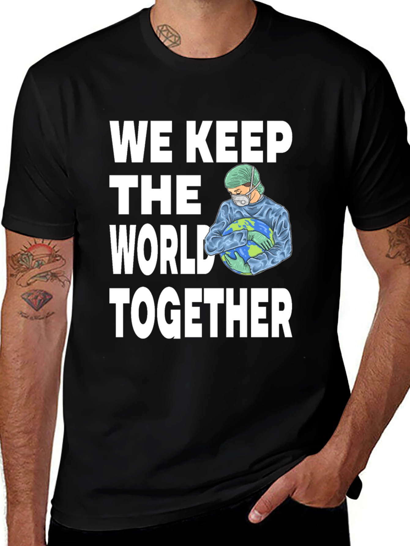 Variant 14 of We Keep the World Together Graphic T-Shirt