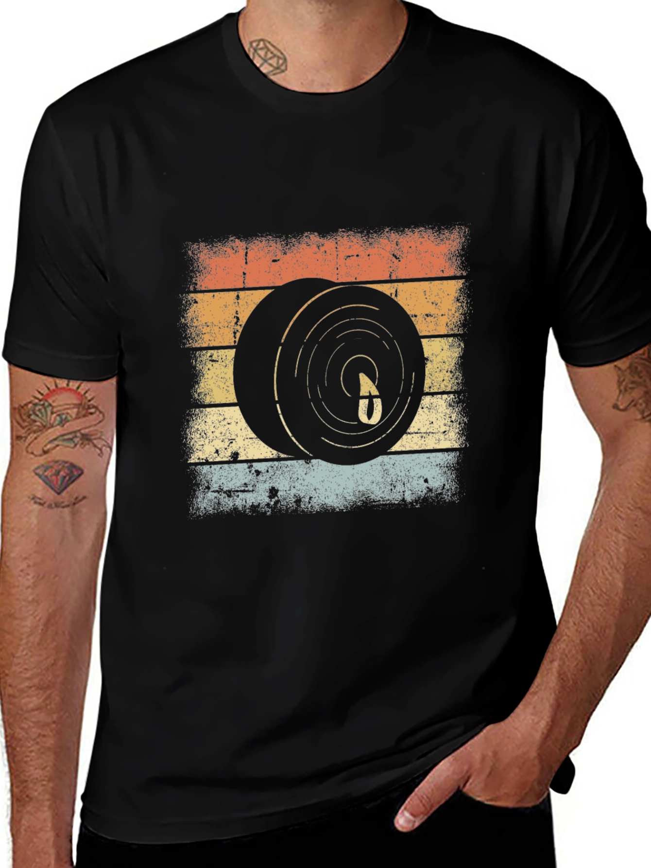 Variant 18 of Vintage Retro Vinyl Record Graphic Tee