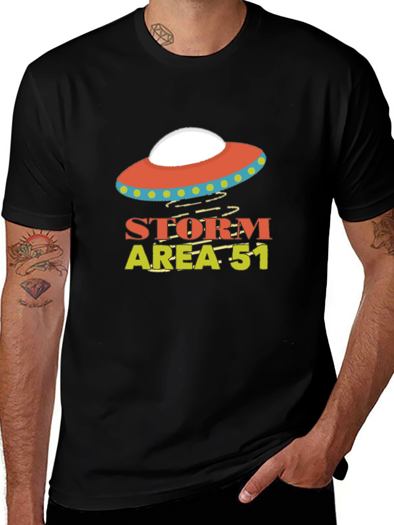 Variant 12 of Storm Area 51 UFO Graphic T-Shirt