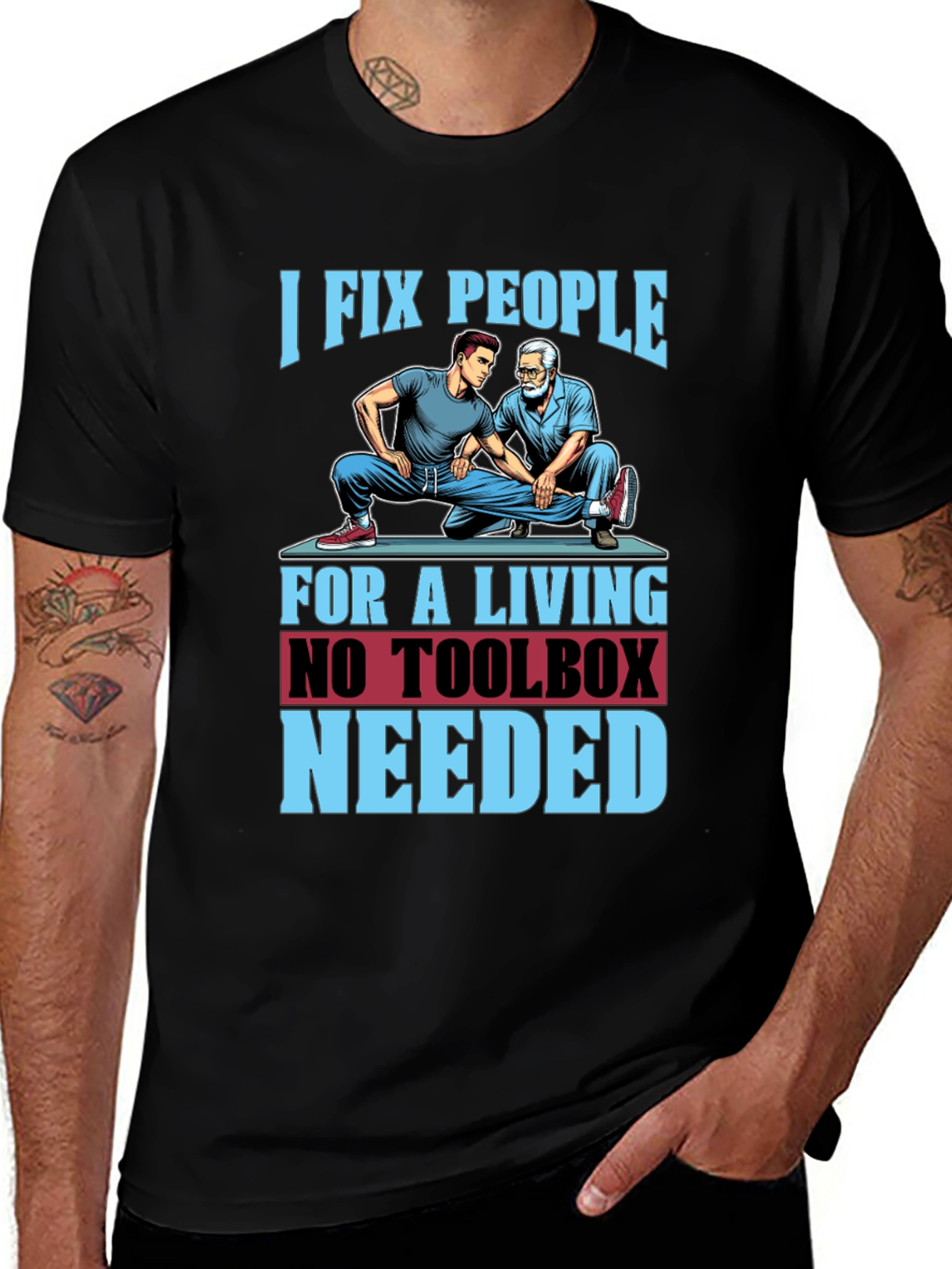 Variant 16 of I Fix People Funny Chiropractic T-Shirt