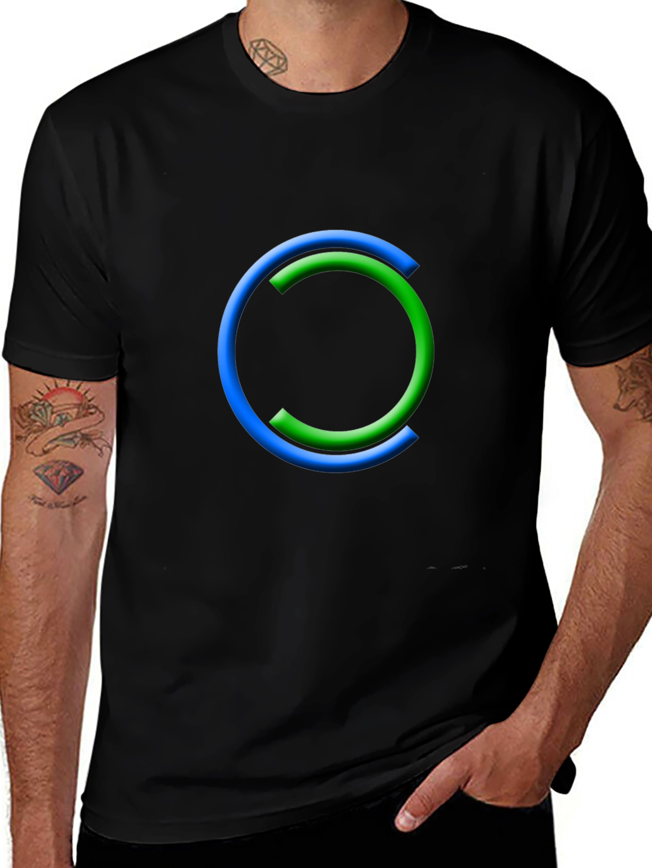 Variant 28 of Modern Circle Graphic Tee - Casual Style