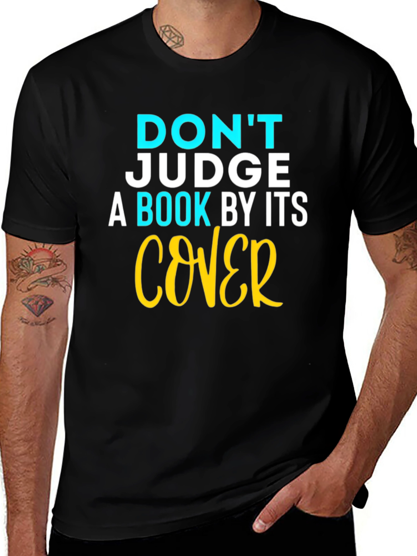 Variant 5 of Don't Judge a Book Cover T-Shirt