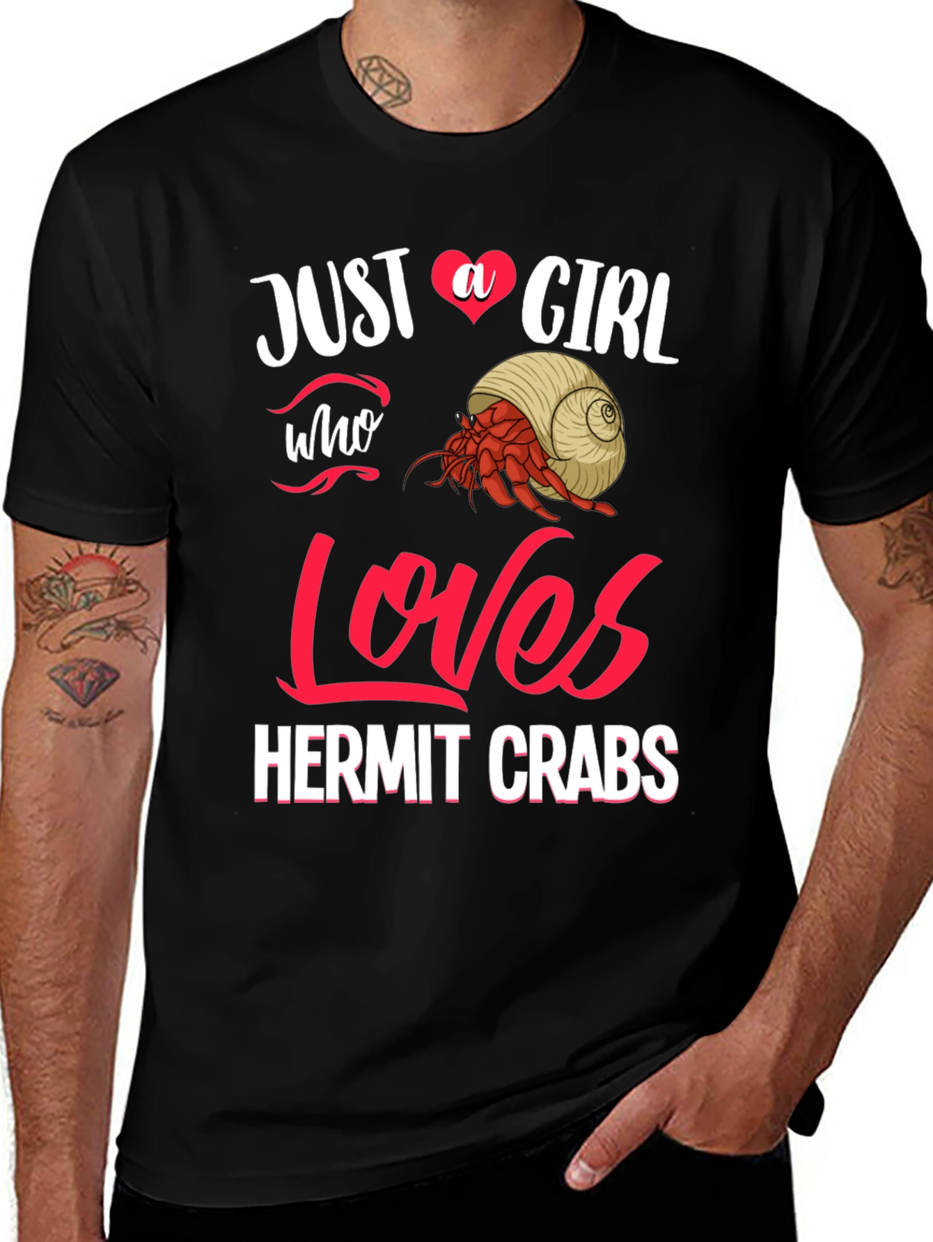 Variant 22 of Just A Girl Who Loves Hermit Crabs T-Shirt