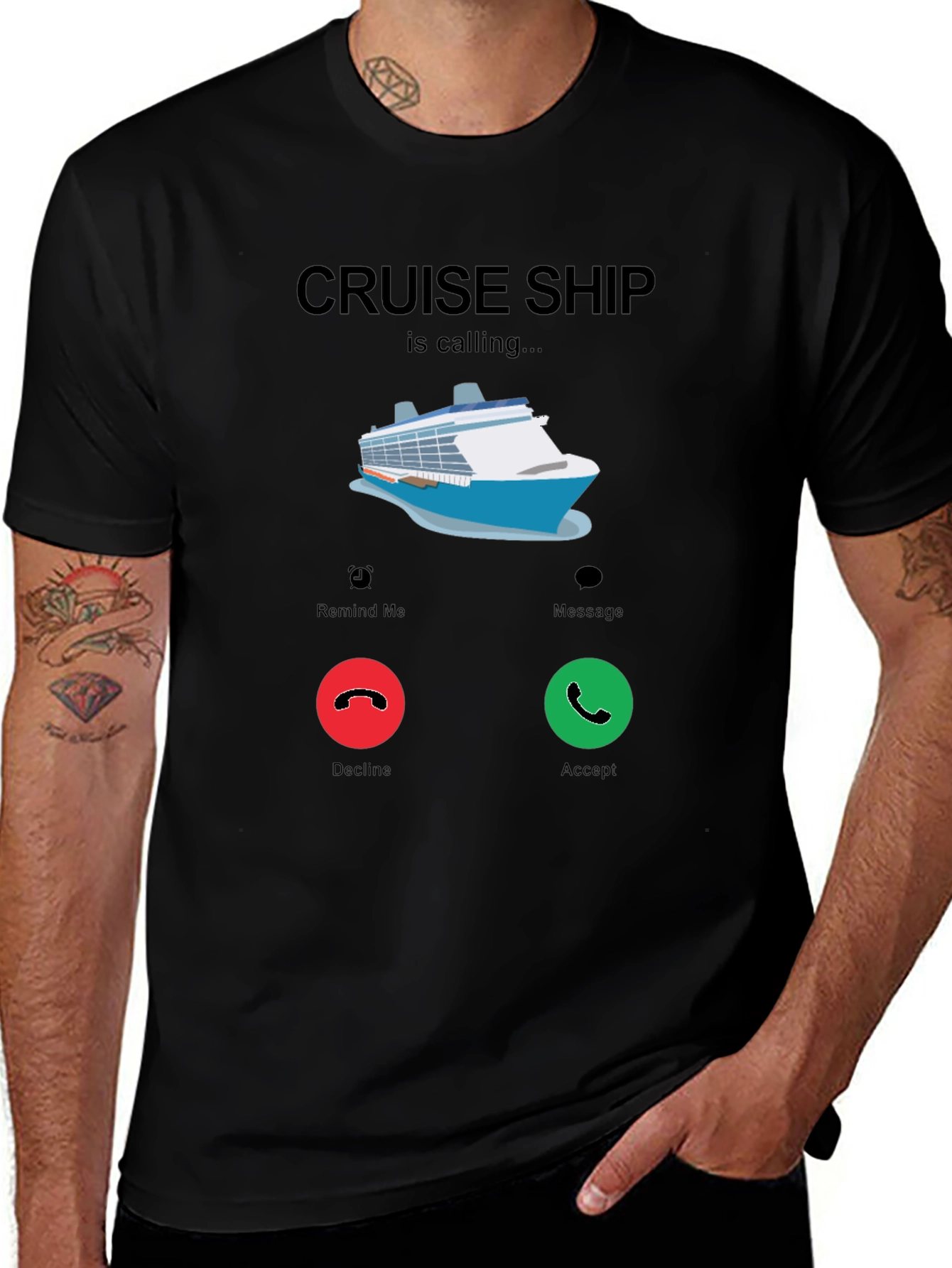 Variant 6 of Cruise Ship Calling T-Shirt Vacation Fun