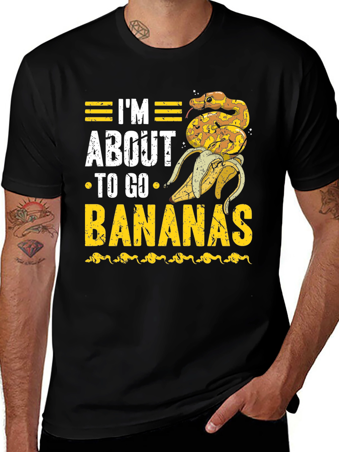 Variant 13 of I'm About To Go Bananas Snake T-Shirt