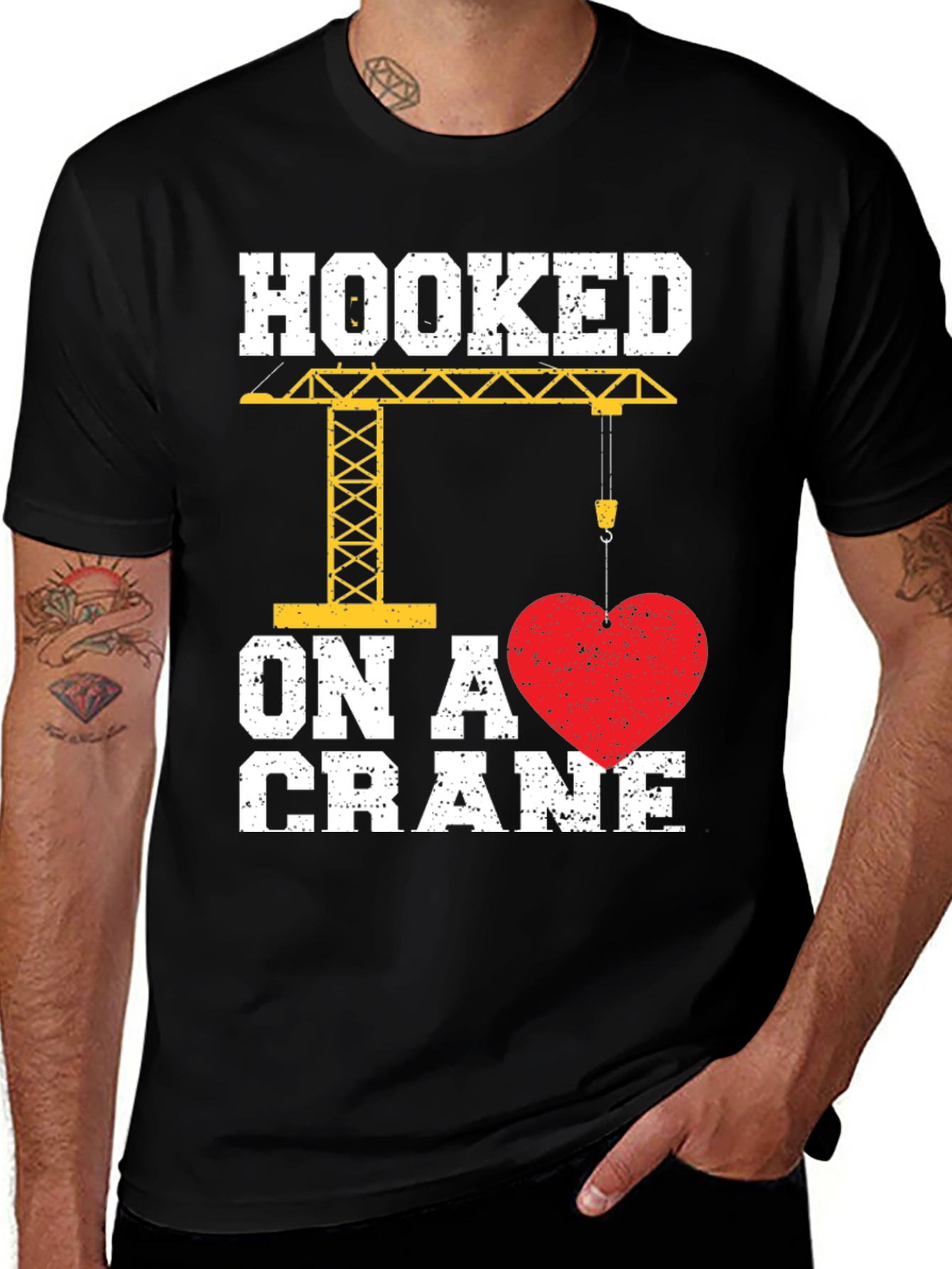 Hooked on a Crane Valentine's Day T-Shirt