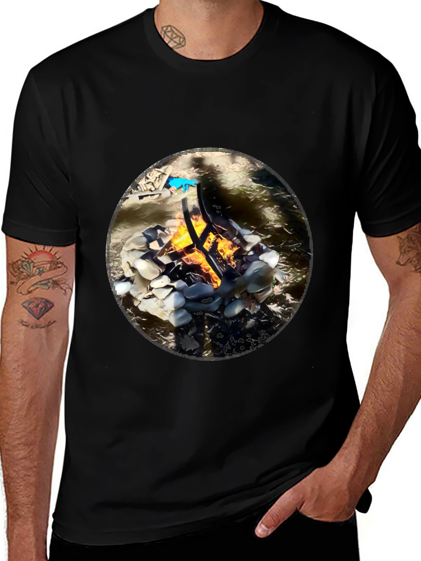 Variant 4 of Campfire Graphic Tee - Adventure Ready