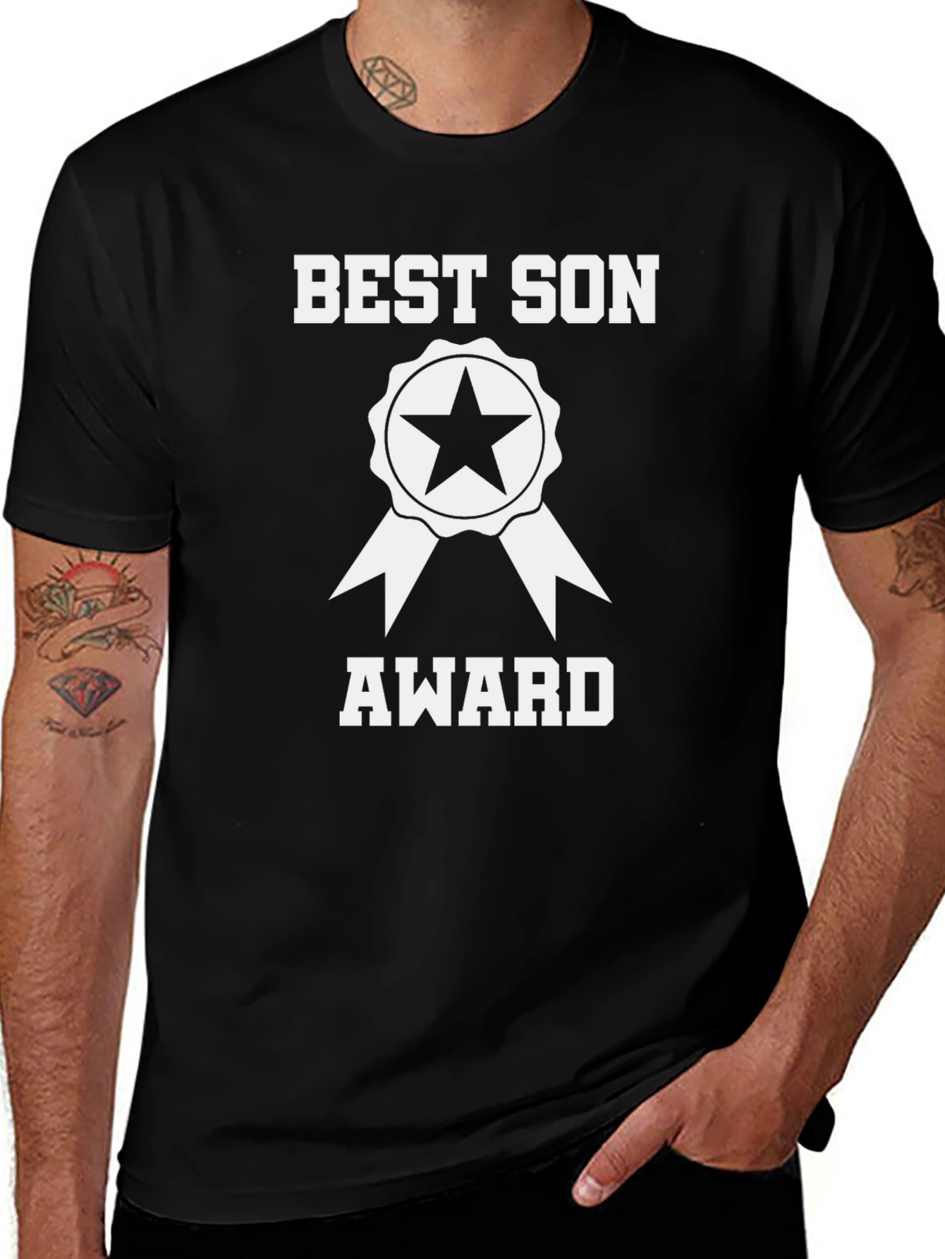 Variant 10 of Best Son Award Graphic T-Shirt - Black
