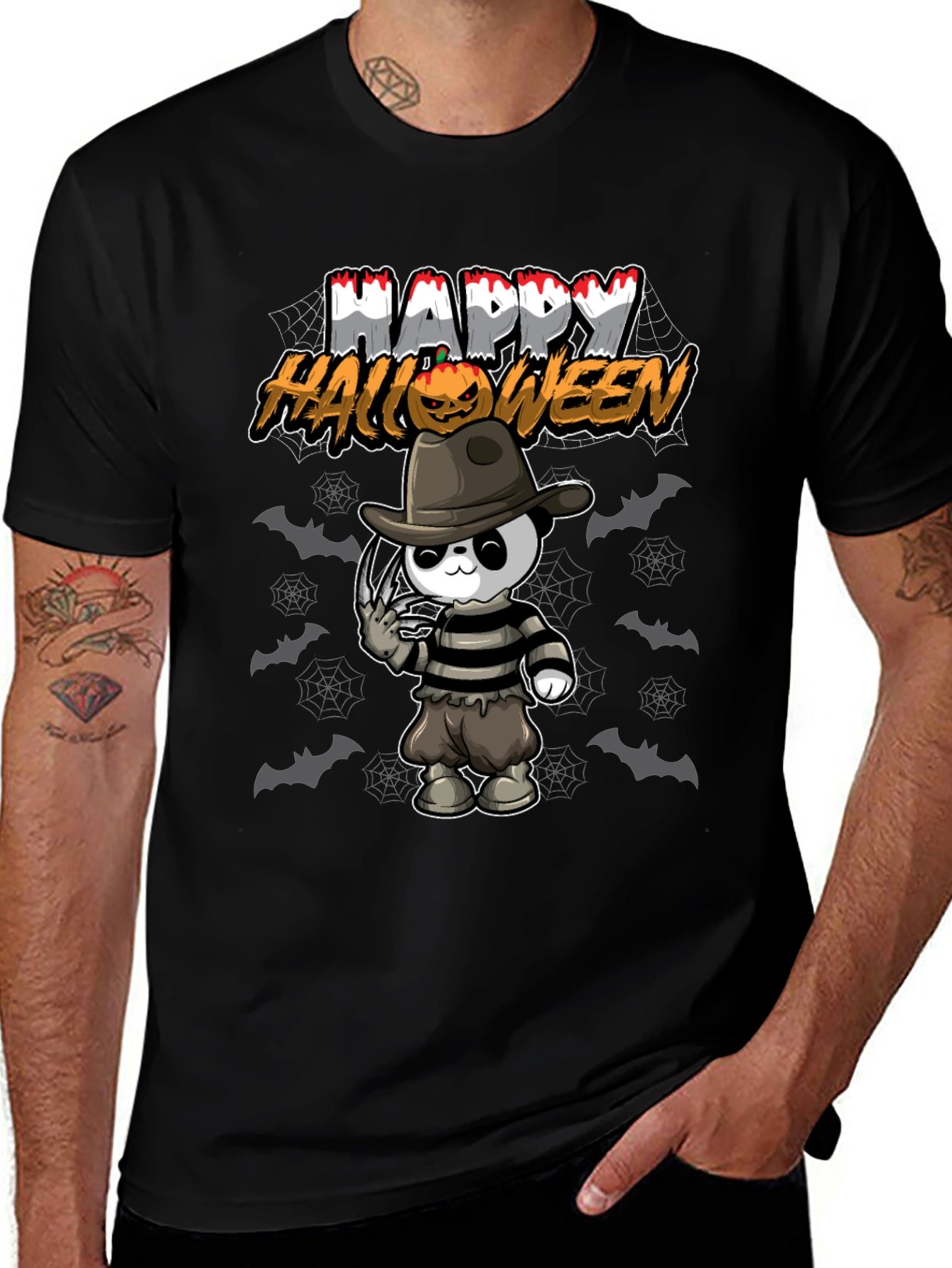 Variant 8 of Happy Halloween Panda Bear T-Shirt