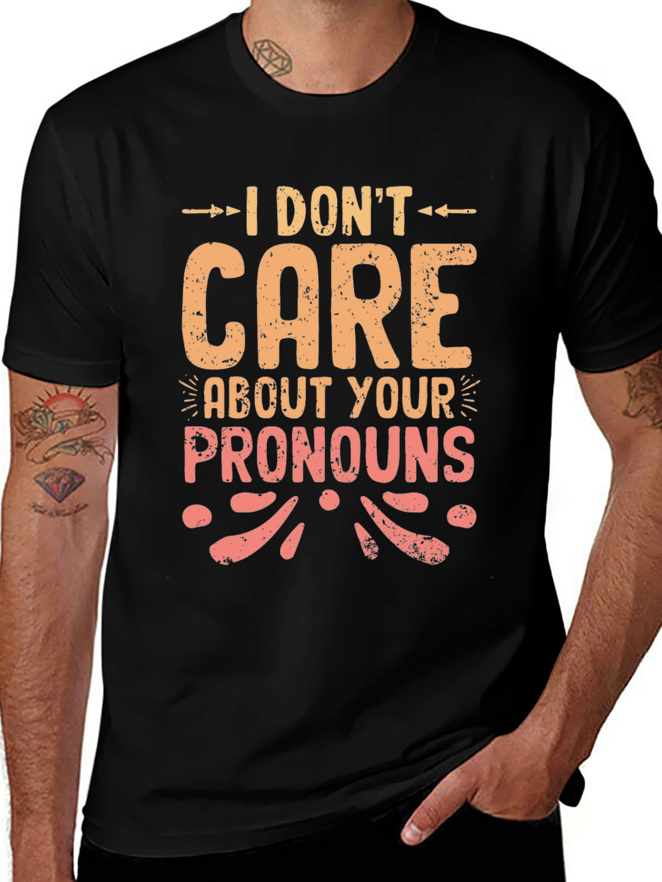 Variant 24 of I Don't Care About Your Pronouns Graphic T-Shirt