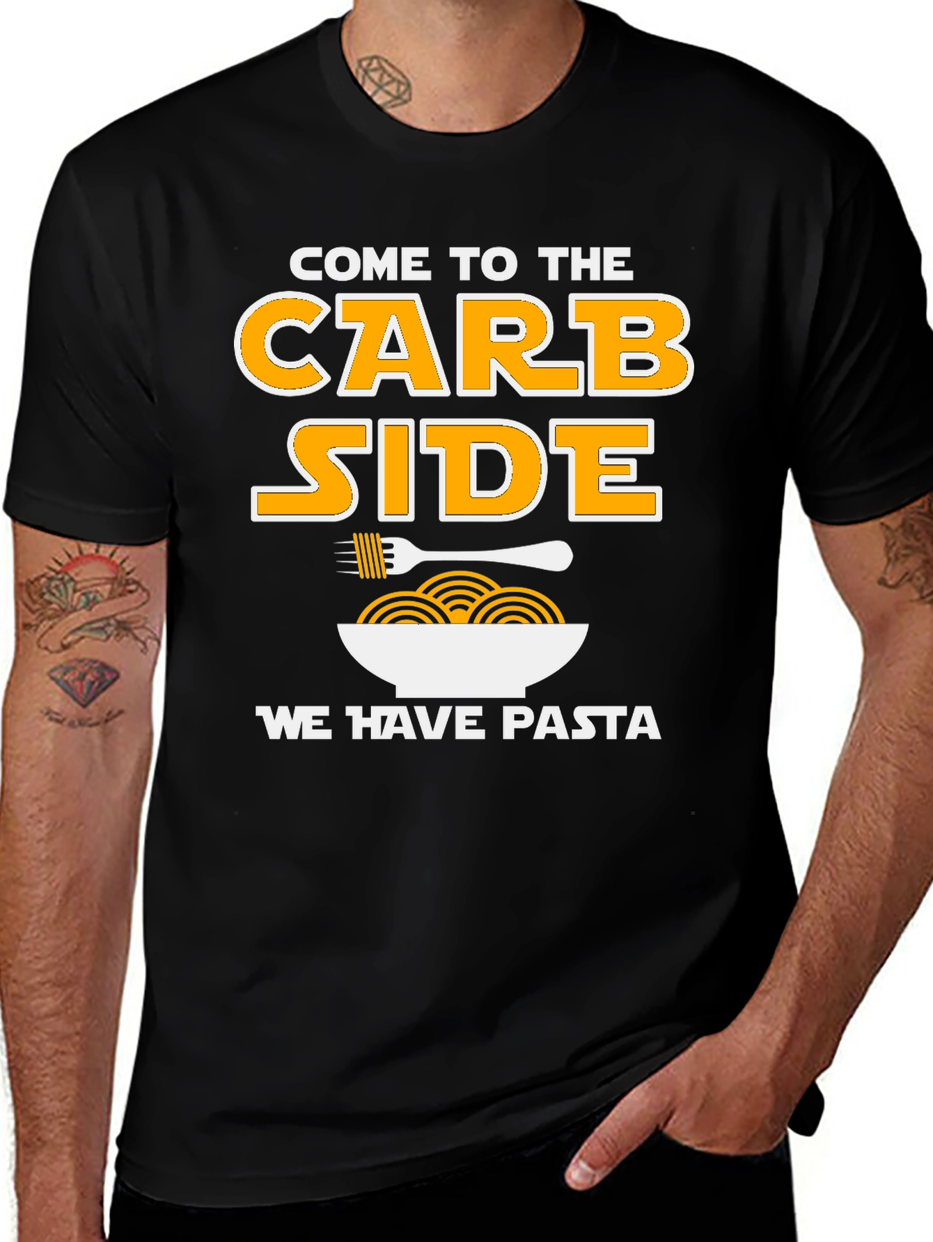 Variant 26 of Come to the Carb Side Pasta T-Shirt