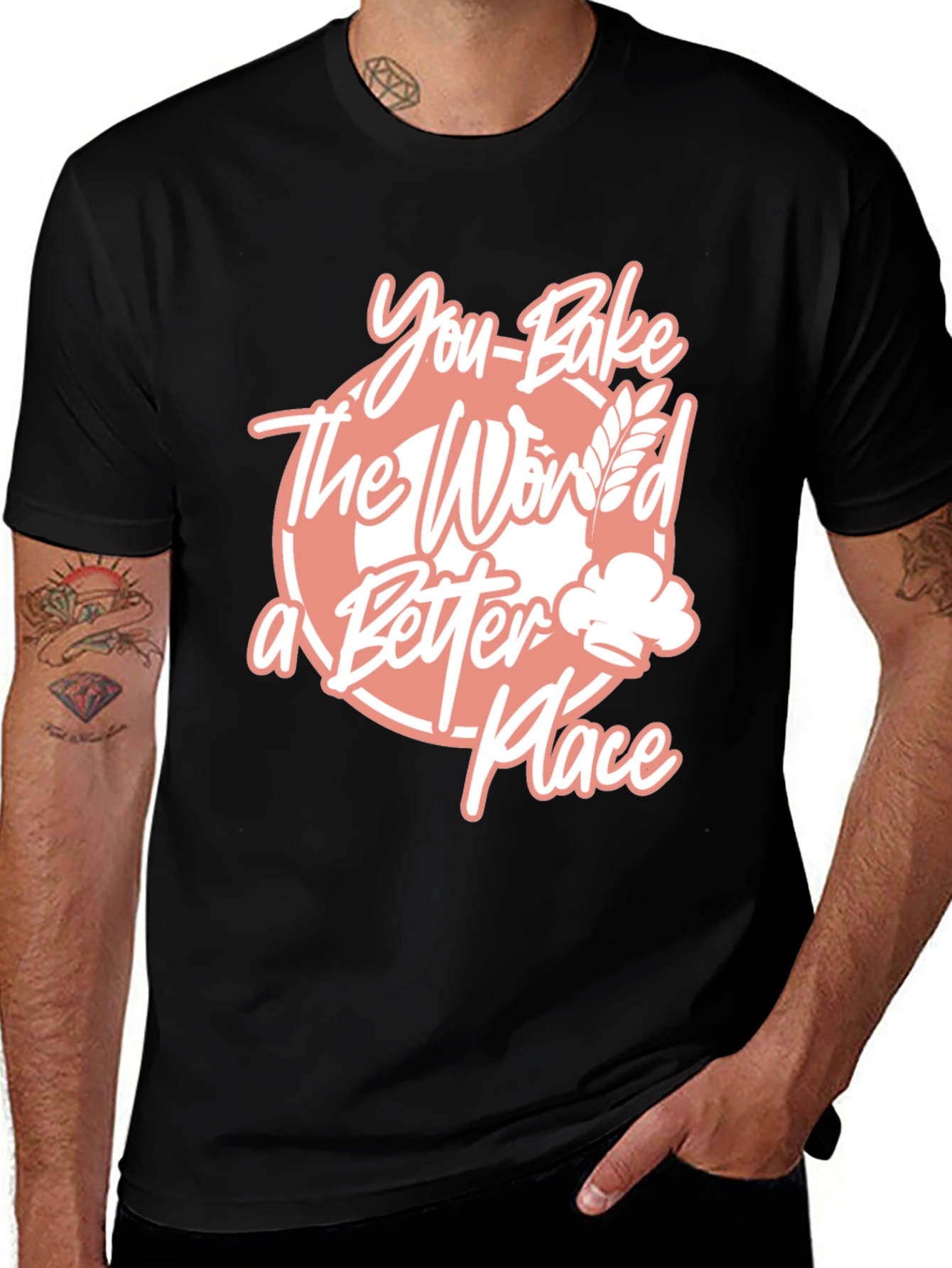 Black You Bake the World Better T-Shirt main image