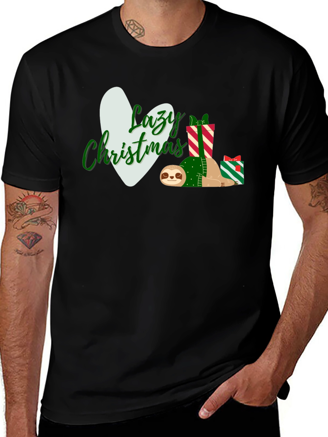 Variant 14 of Lazy Christmas Sloth T-Shirt
