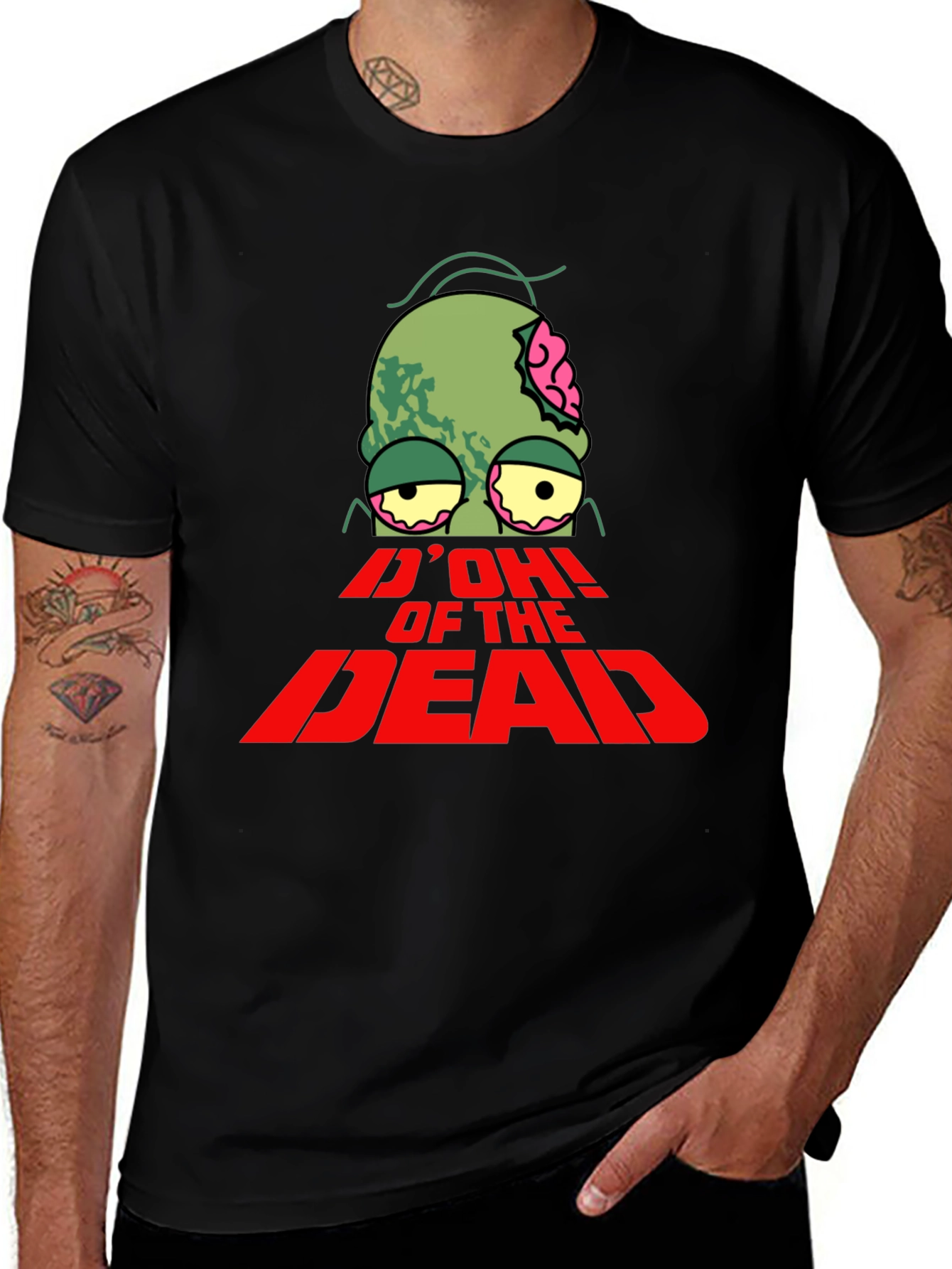 Variant 22 of D'OH! Of The Dead Zombie Graphic Tee