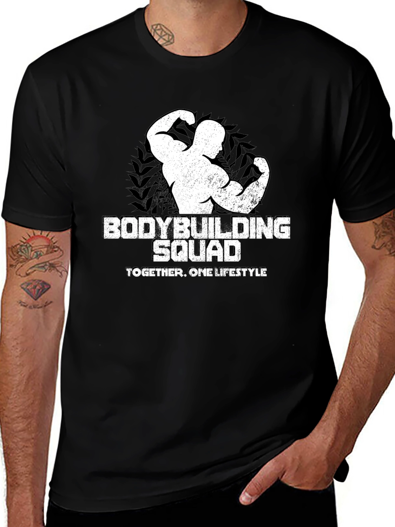 Variant 6 of Bodybuilding Squad T-Shirt - Gym Lifestyle Apparel