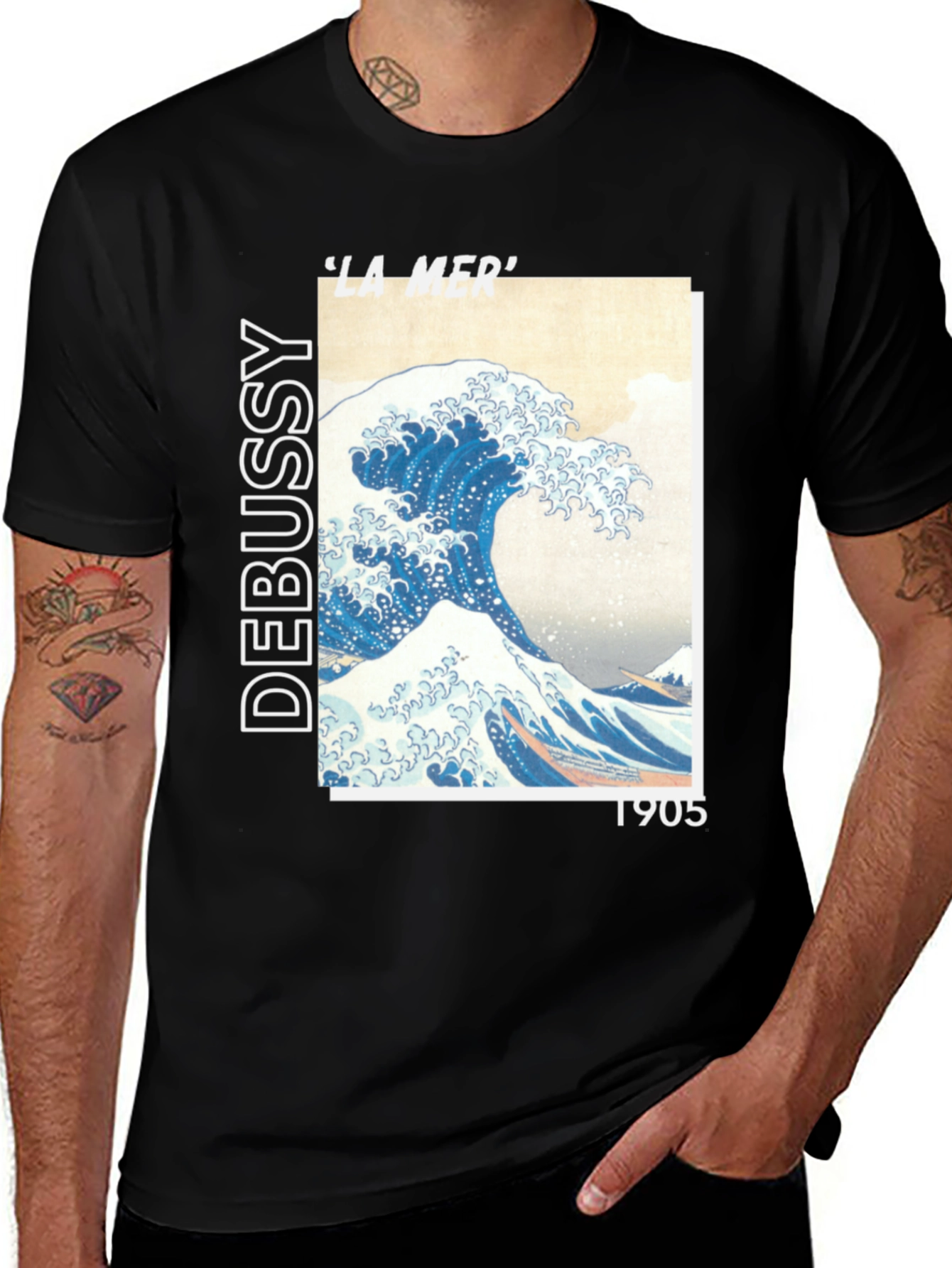 Debussy La Mer T-Shirt - Wave Design