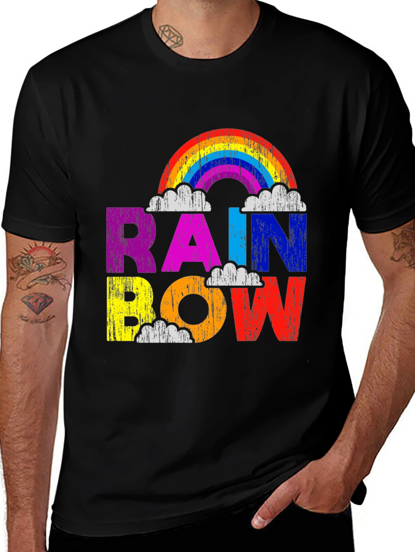 Variant 6 of Rainbow Graphic Tee - Colorful Pride T-Shirt