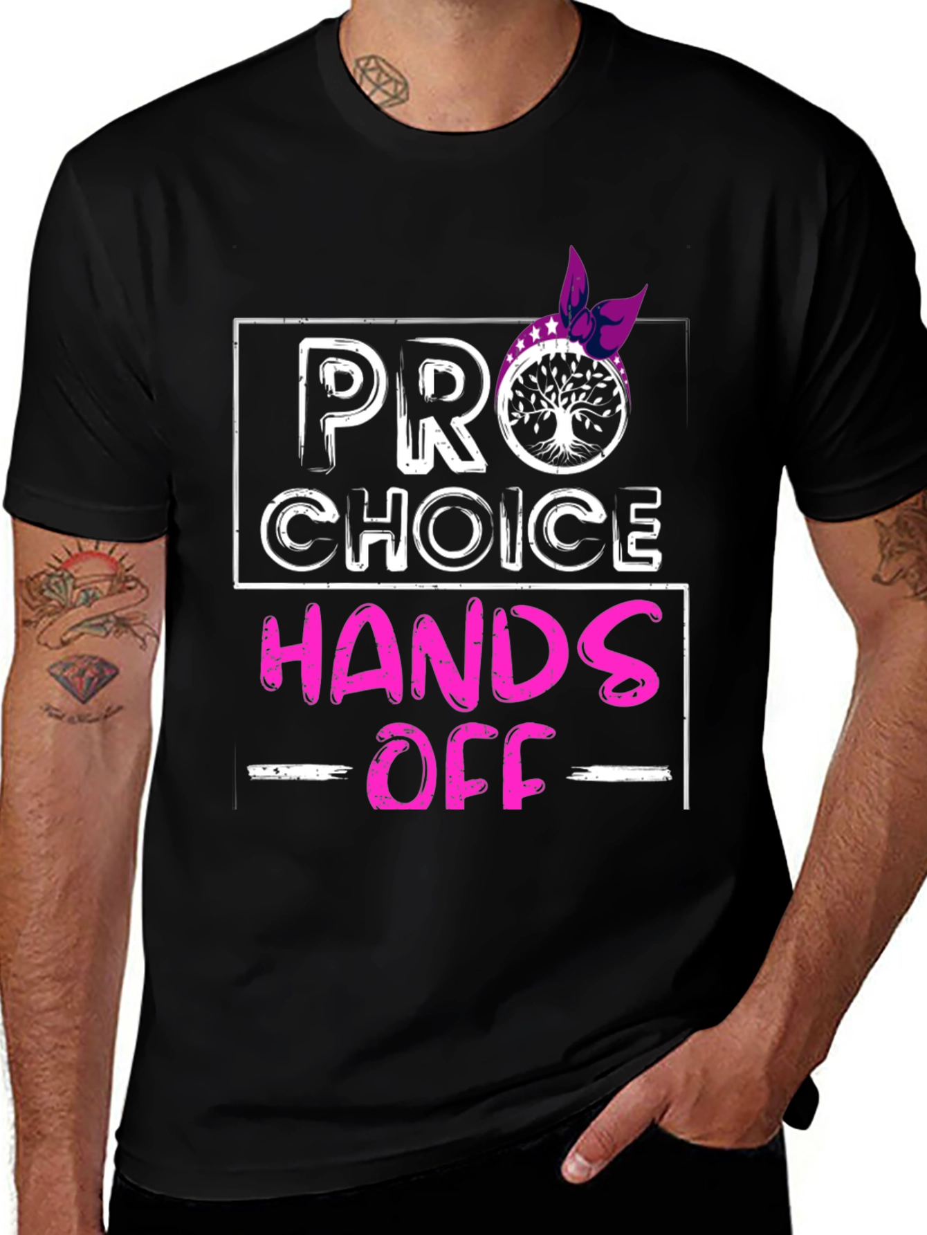 Pro Choice Hands Off Graphic T-Shirt