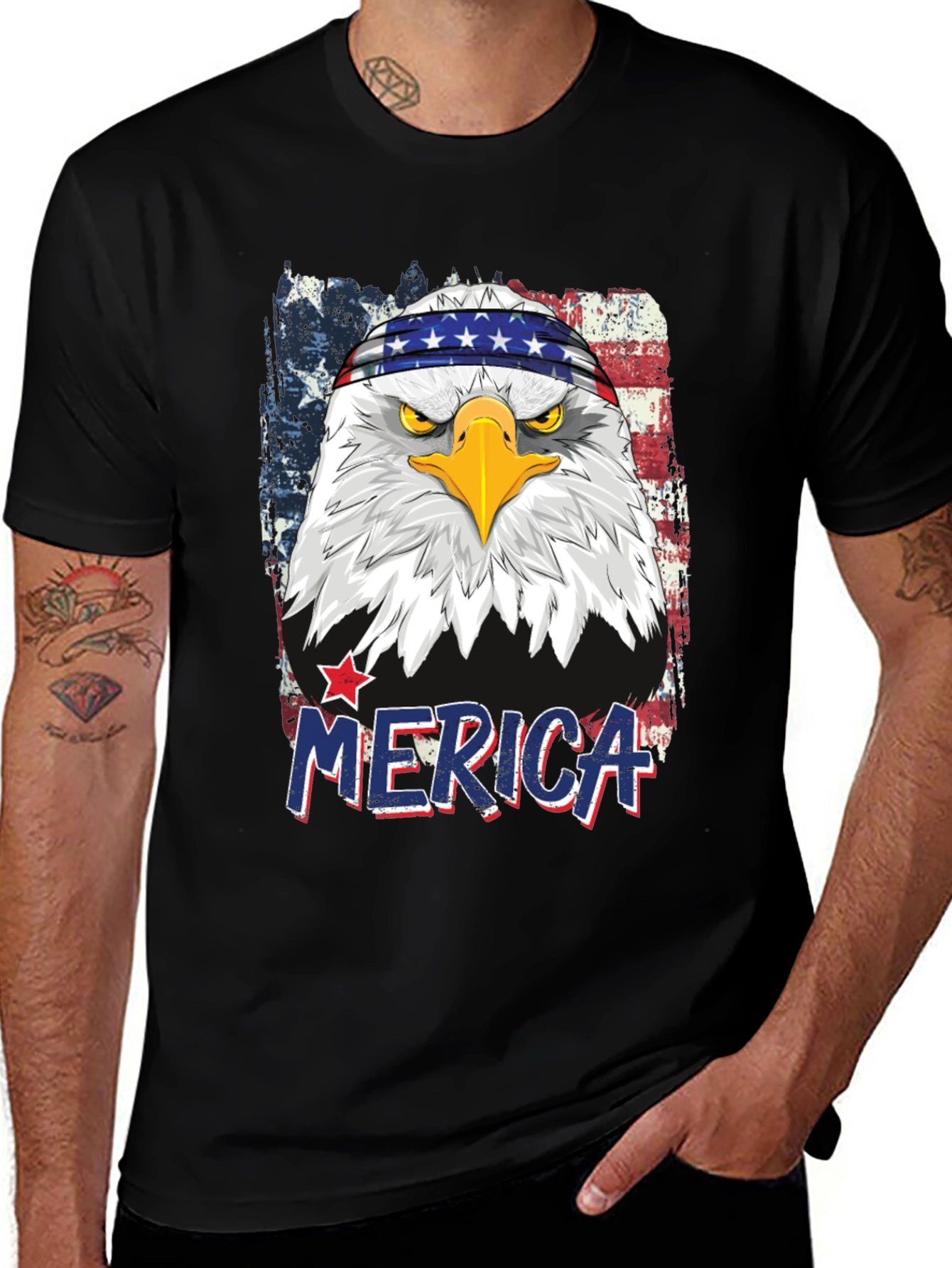Variant 25 of Patriotic Eagle 'Merica T-Shirt - USA Pride