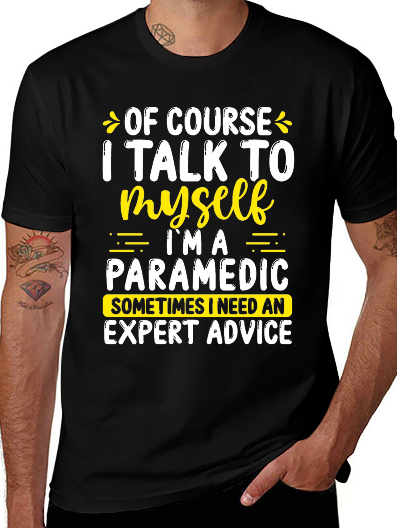 Variant 9 of Funny Paramedic T-Shirt - Expert Advice Tee