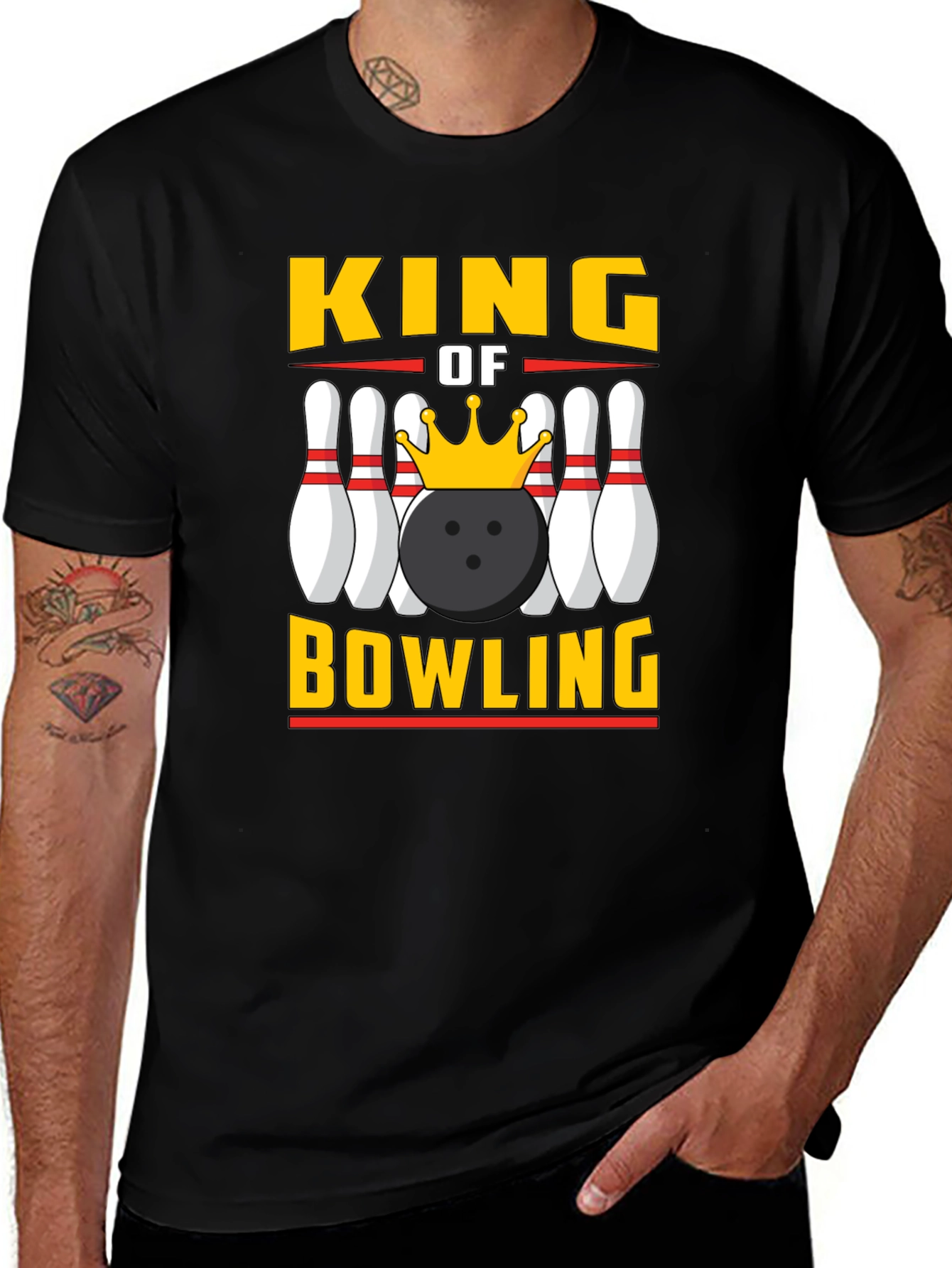 Variant 16 of King of Bowling Graphic Tee - Strike Style!