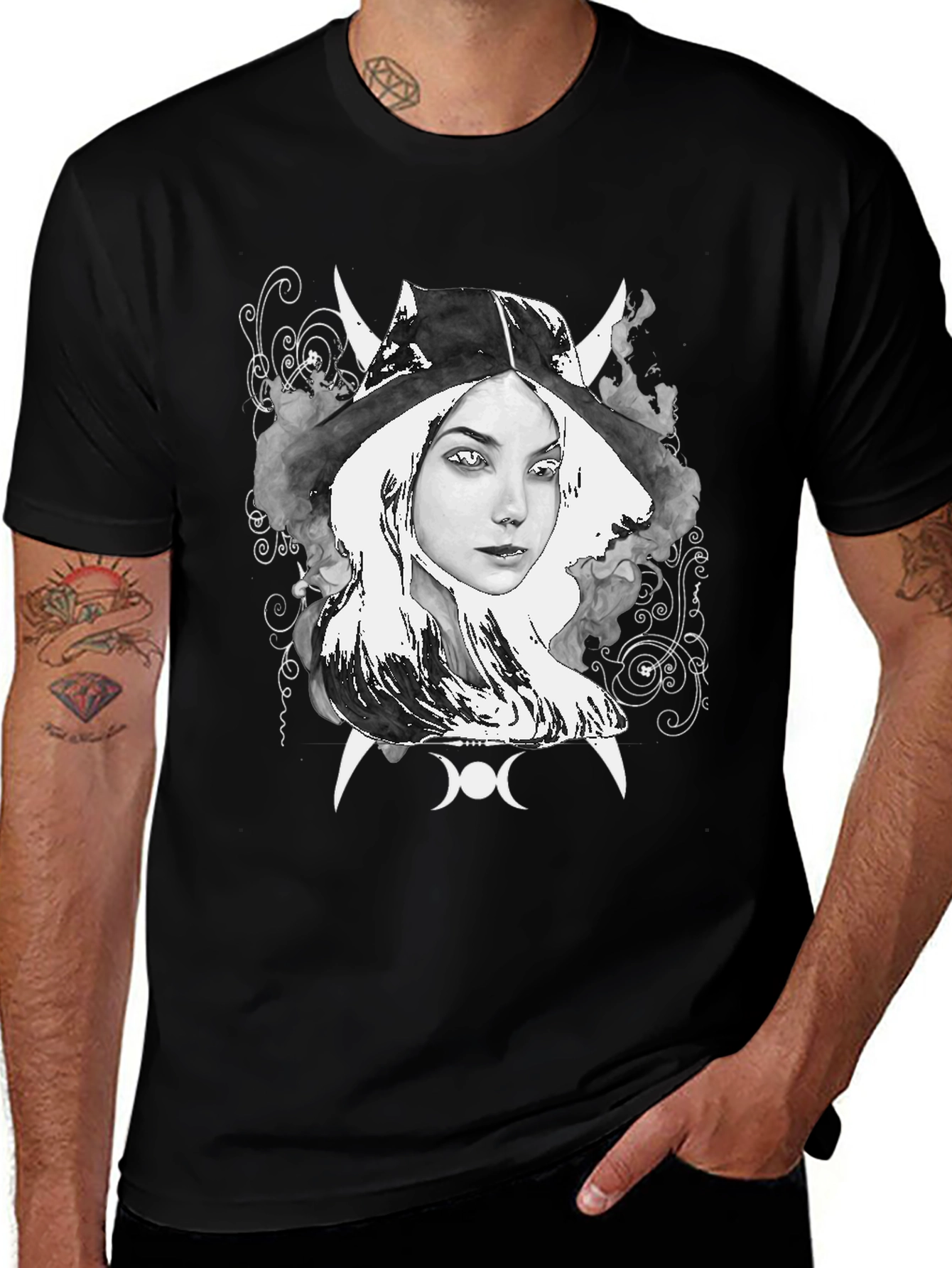 Variant 21 of Witch Graphic Tee - Dark Aesthetic Clothing