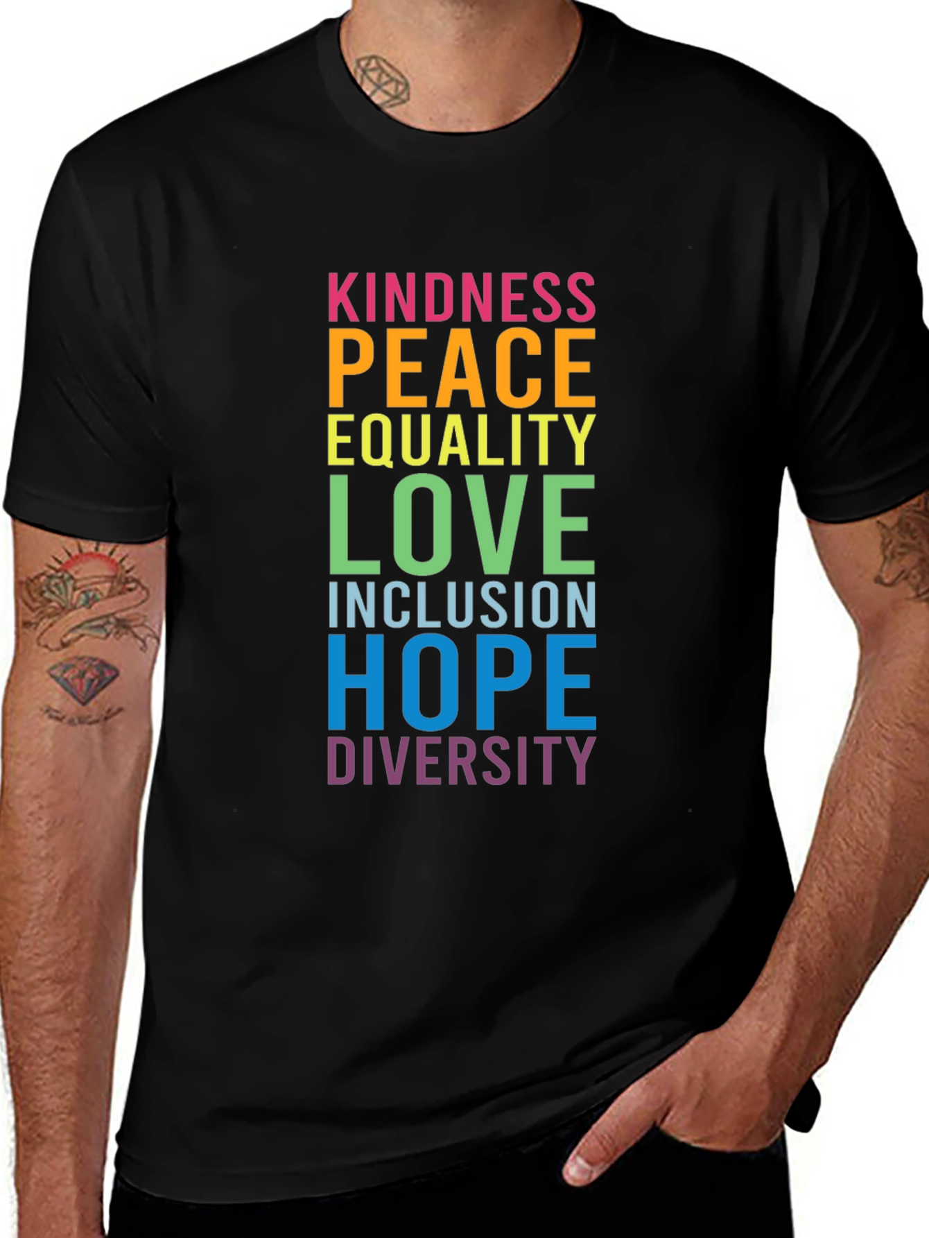 Variant 20 of Kindness Peace Love Equality T-Shirt