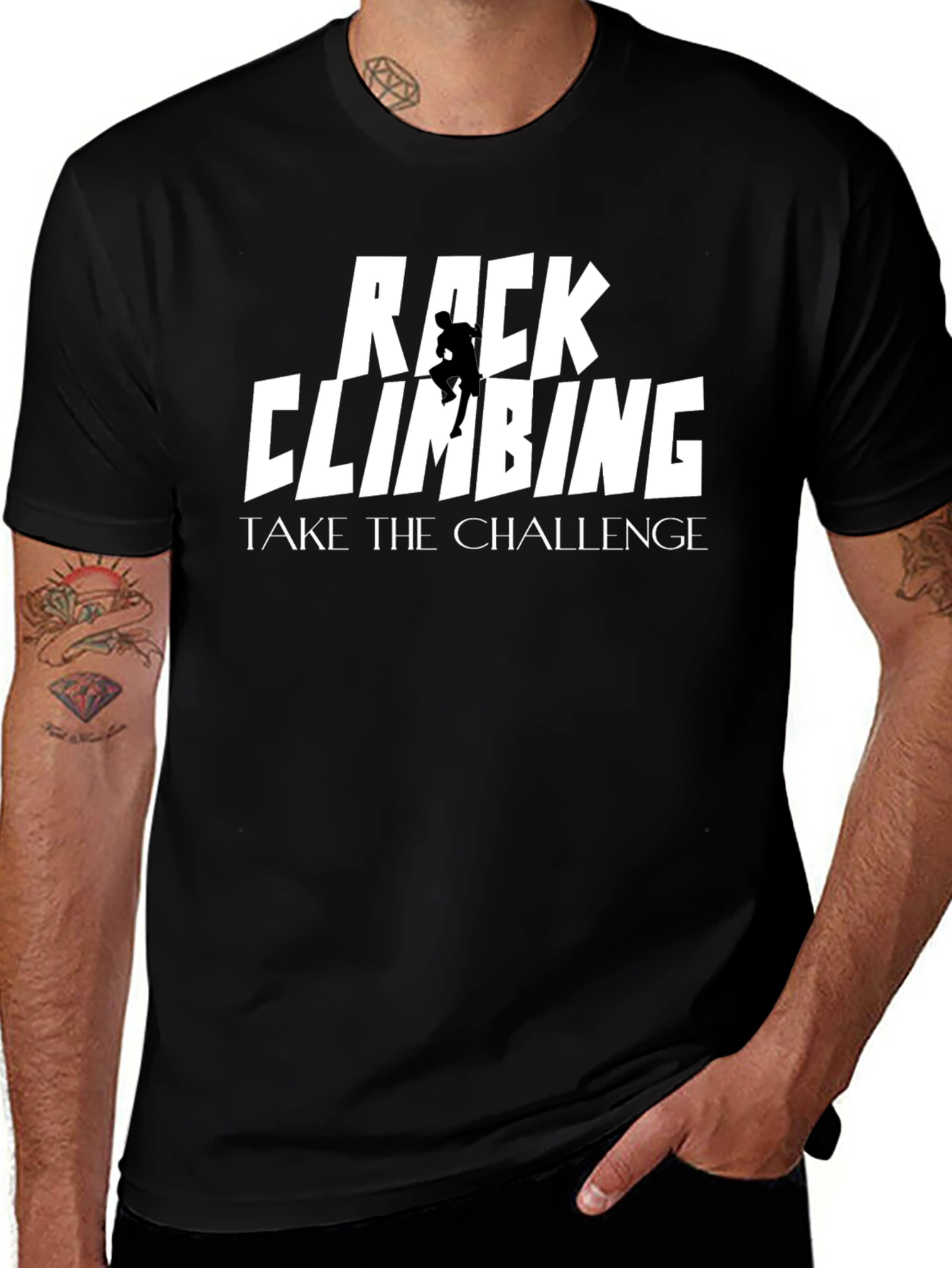 Variant 27 of Rock Climbing Challenge Graphic Tee