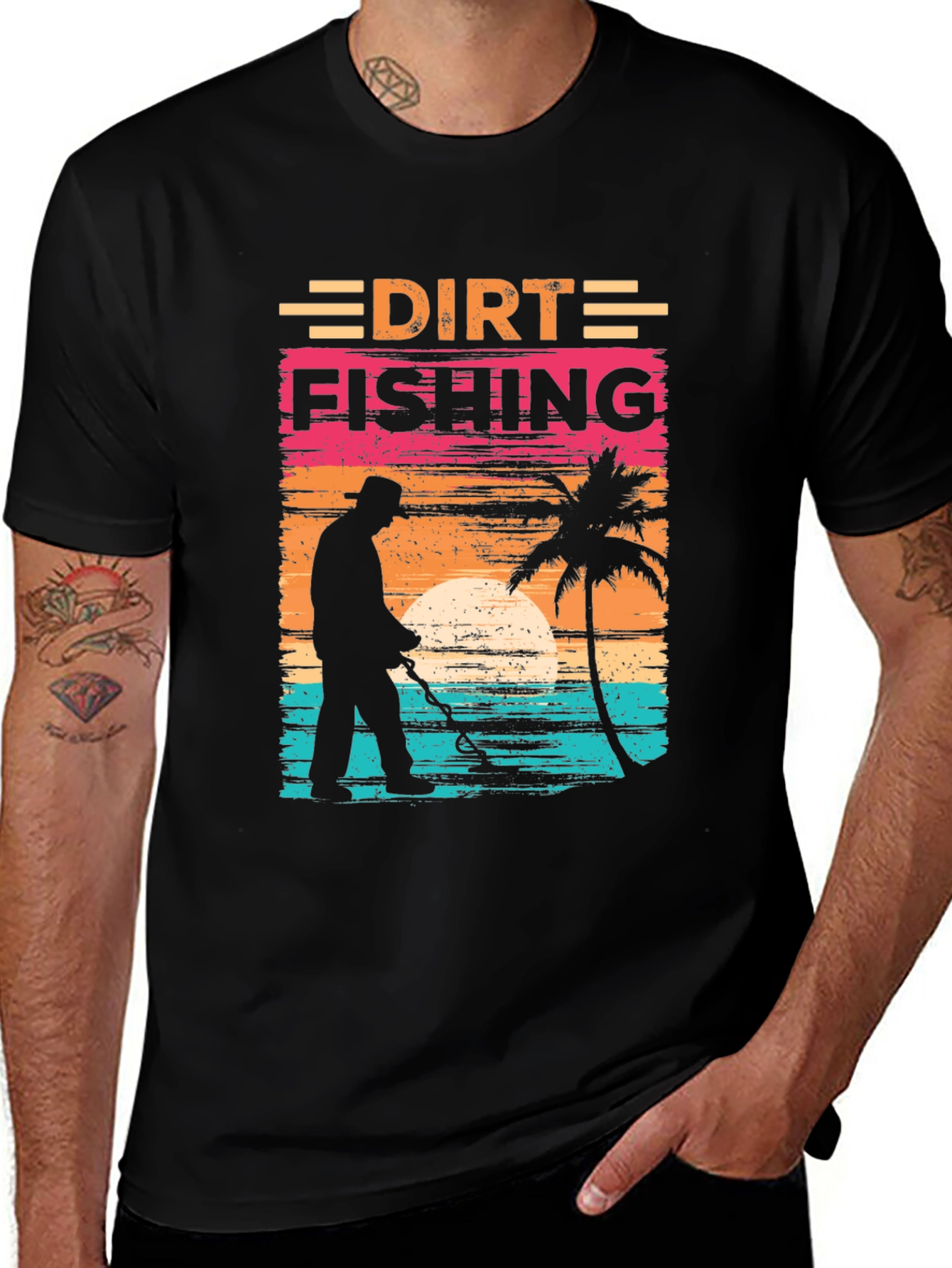Variant 23 of Dirt Fishing T-Shirt - Metal Detecting Tee