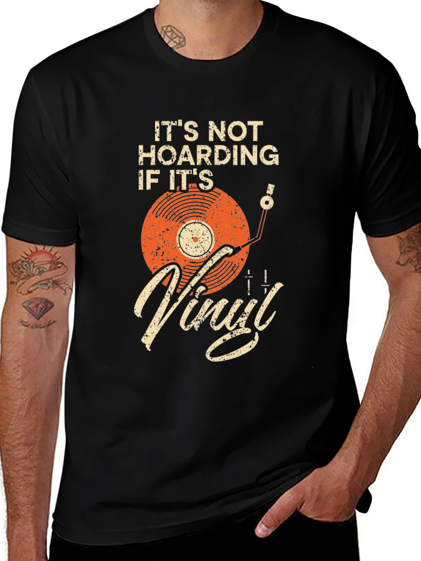 Variant 2 of Vinyl Record Lover T-Shirt - It's Not Hoarding